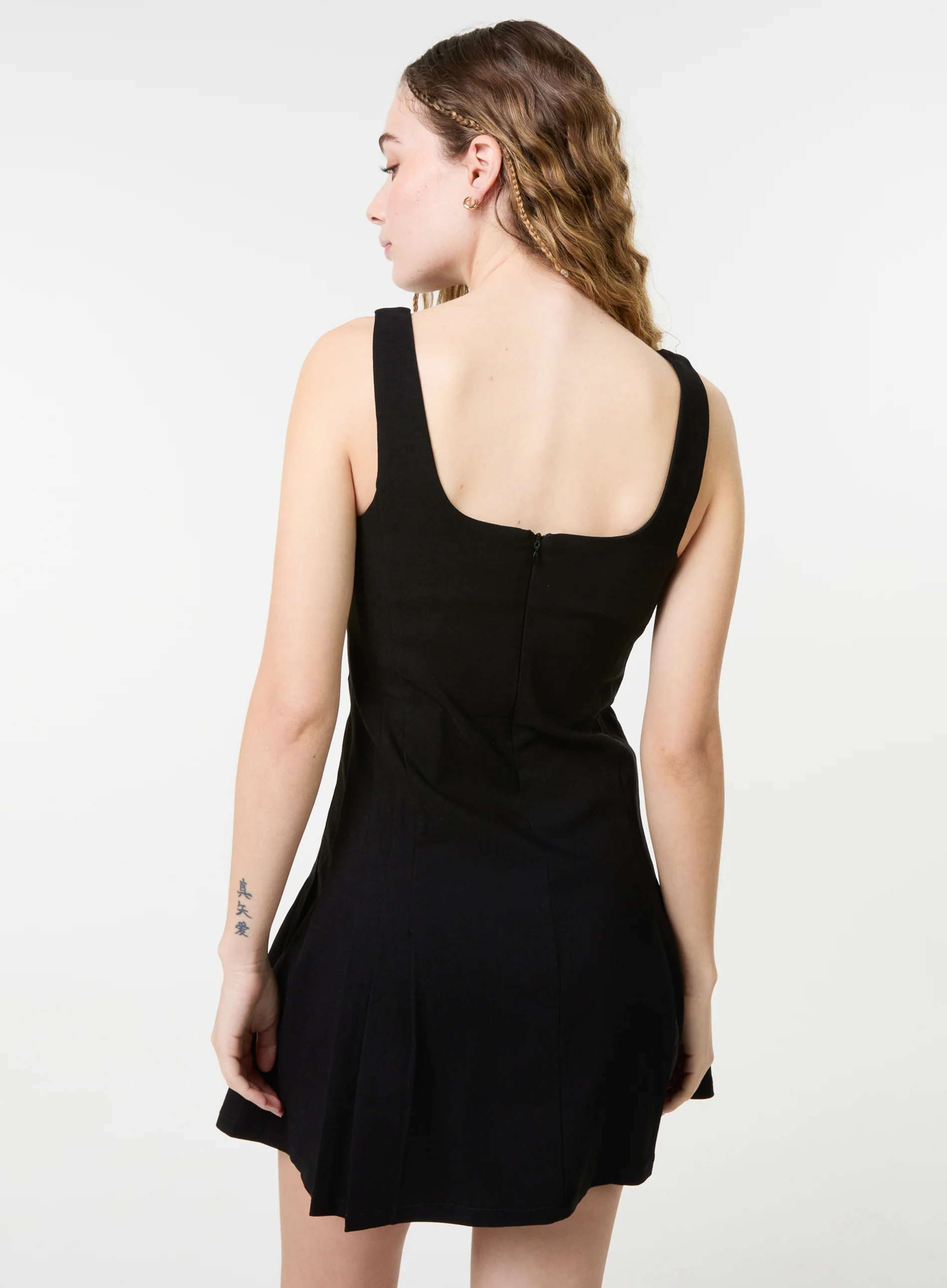 Pleated Mini Dress - Image 4