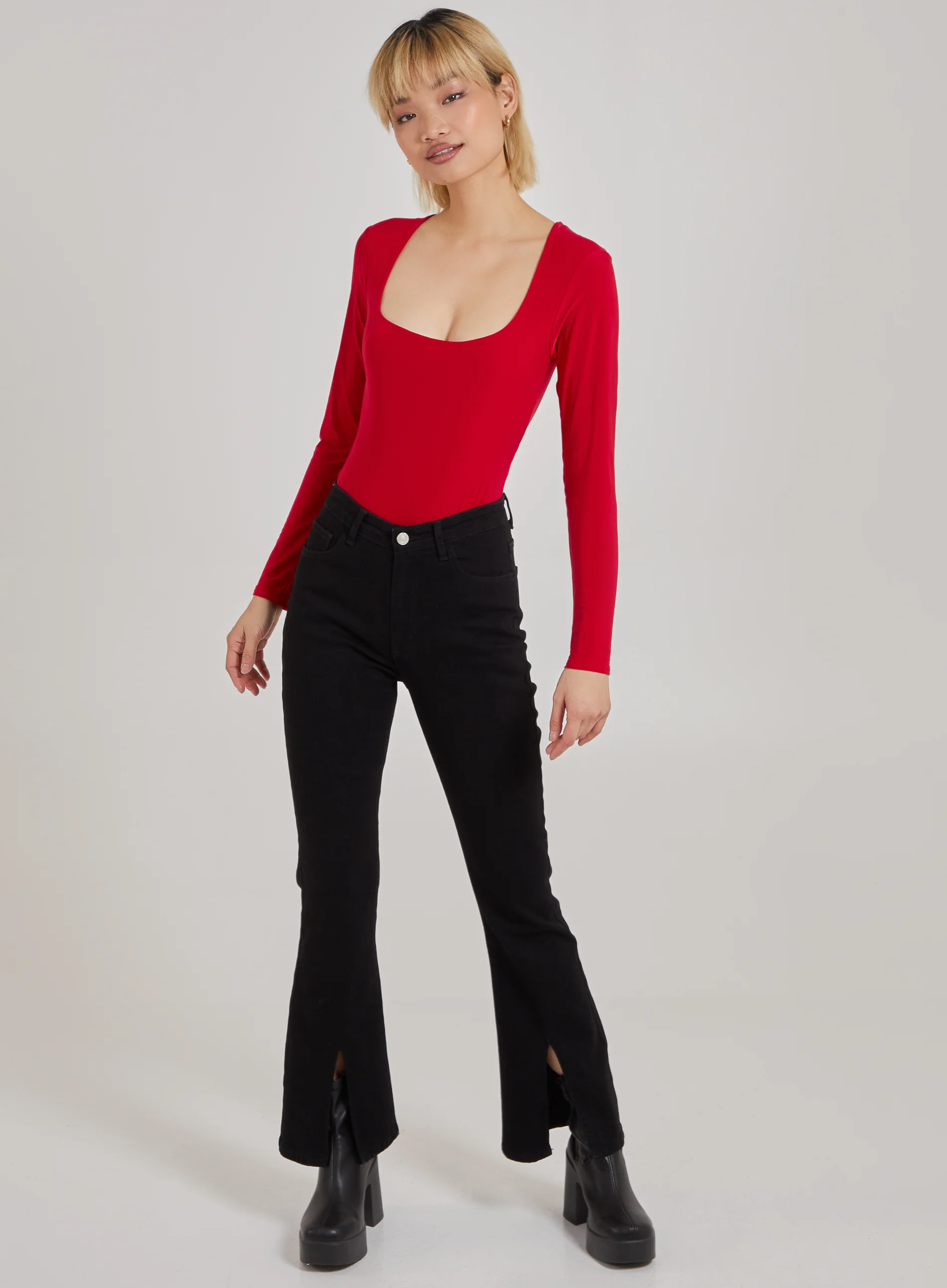 Square Neck Slink Bodysuit - Image 2