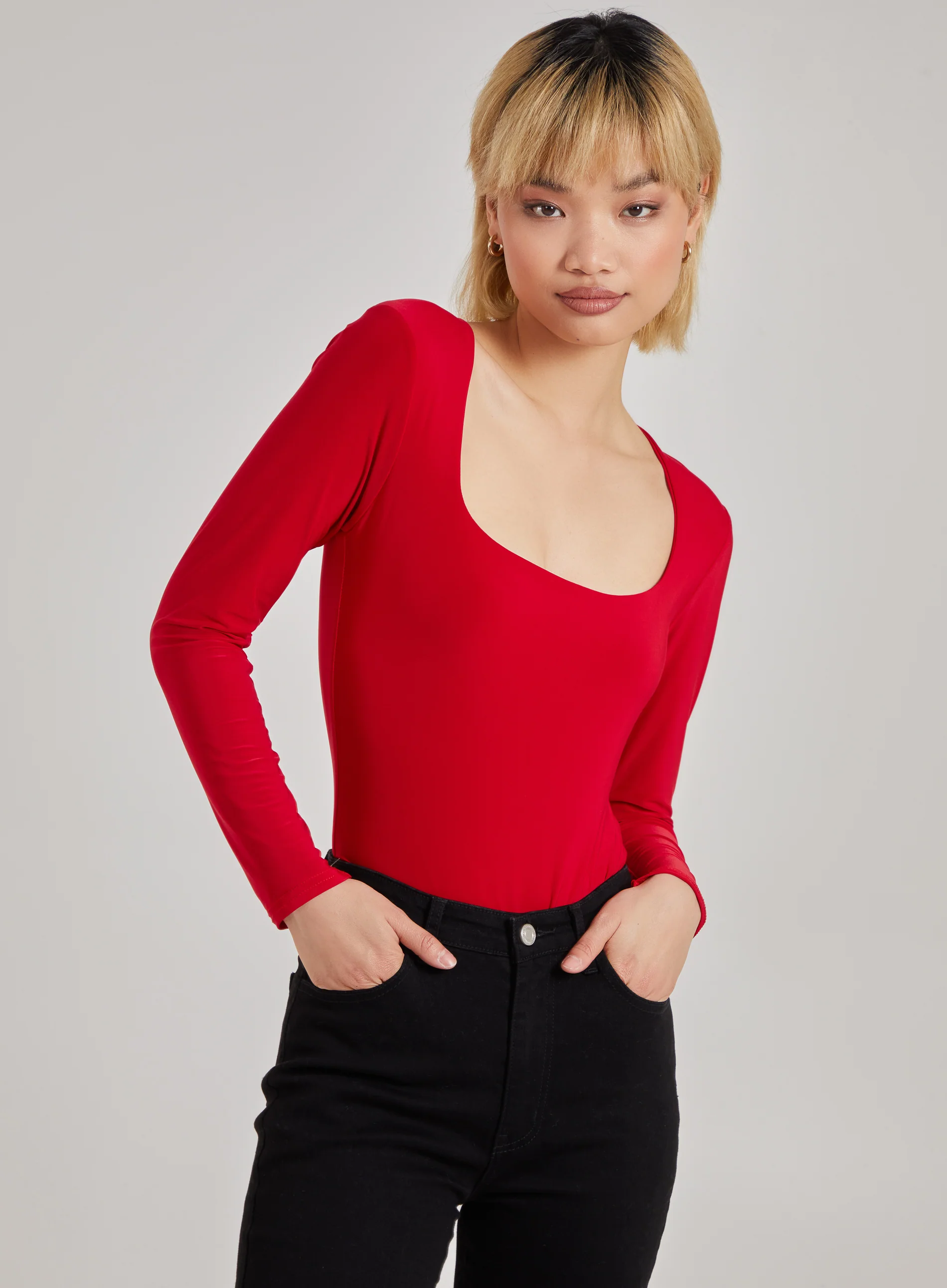 Square Neck Slink Bodysuit - Image 3