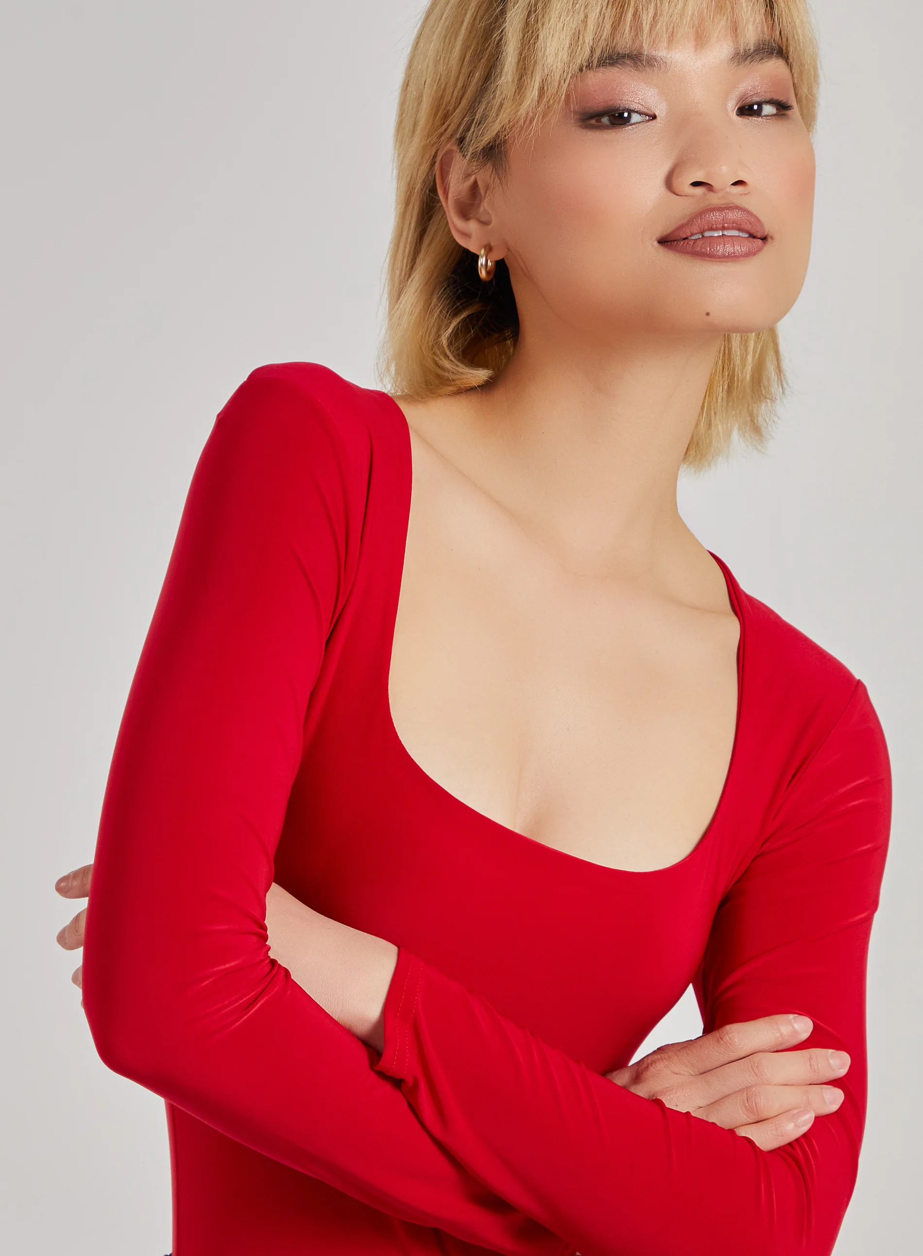 Square Neck Slink Bodysuit - Image 4