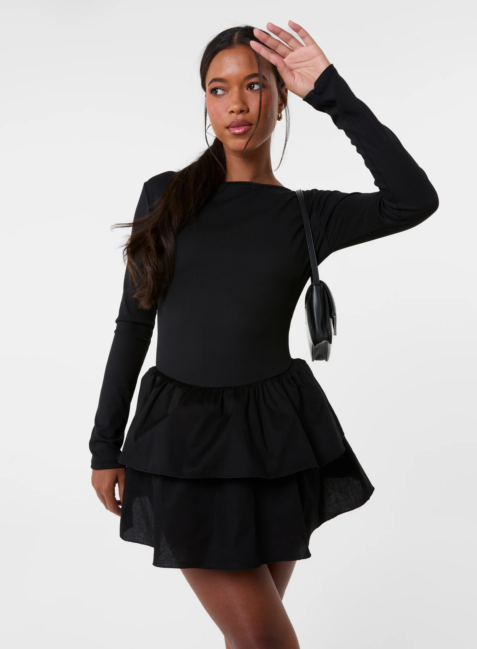 Rib Dress With RaRa Skirt - Image 2