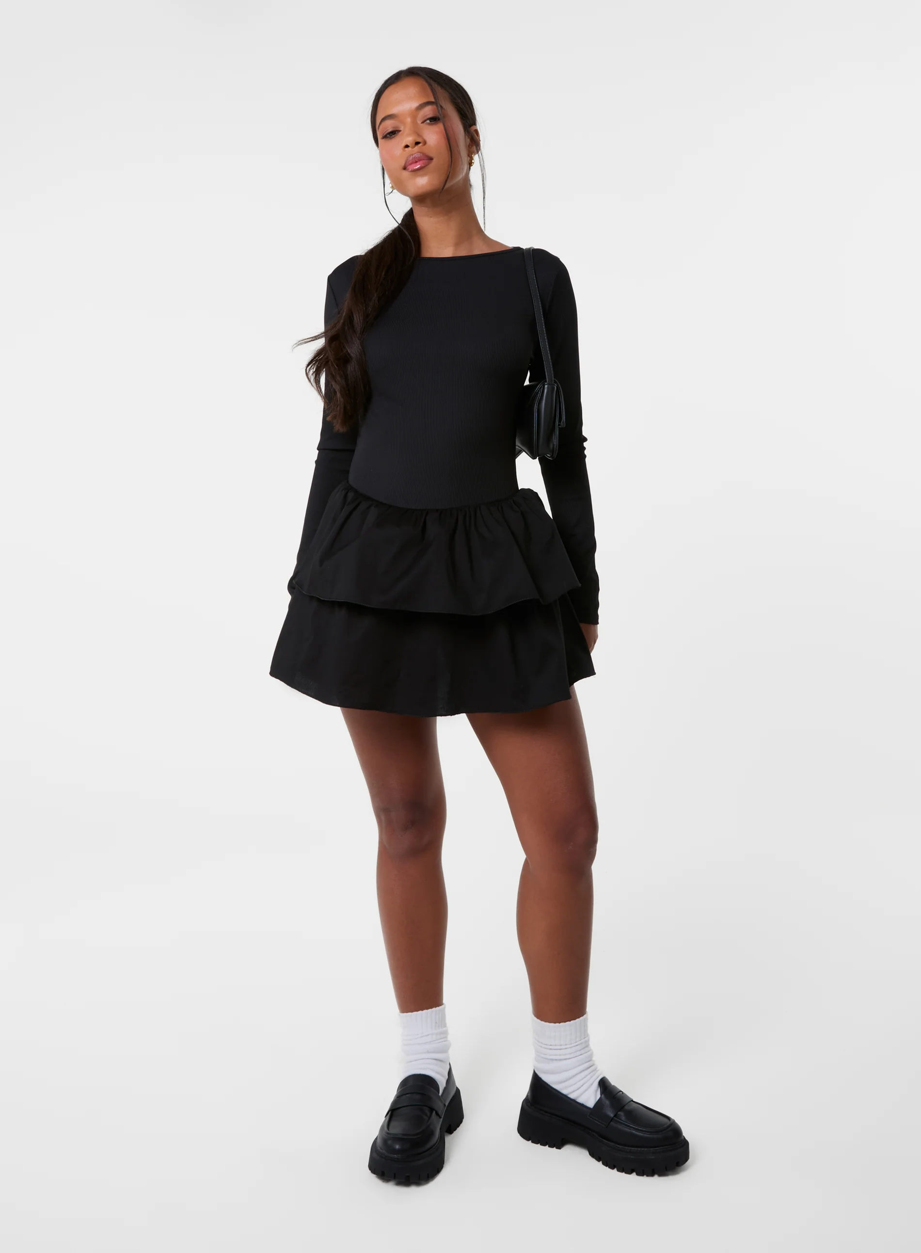 Rib Dress With RaRa Skirt - Image 3