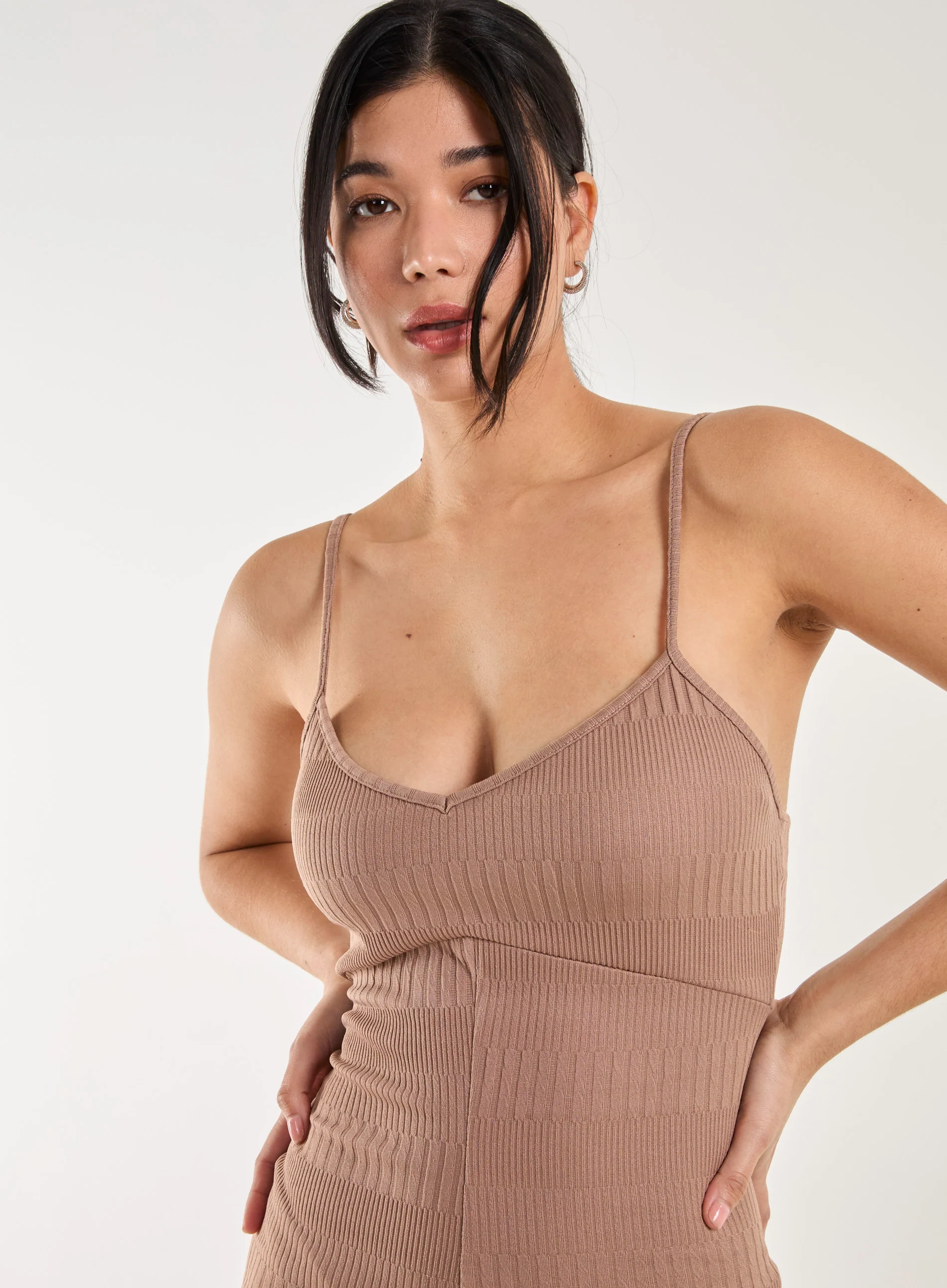 Ribbed Bodycon Unitard All in One - Image 3