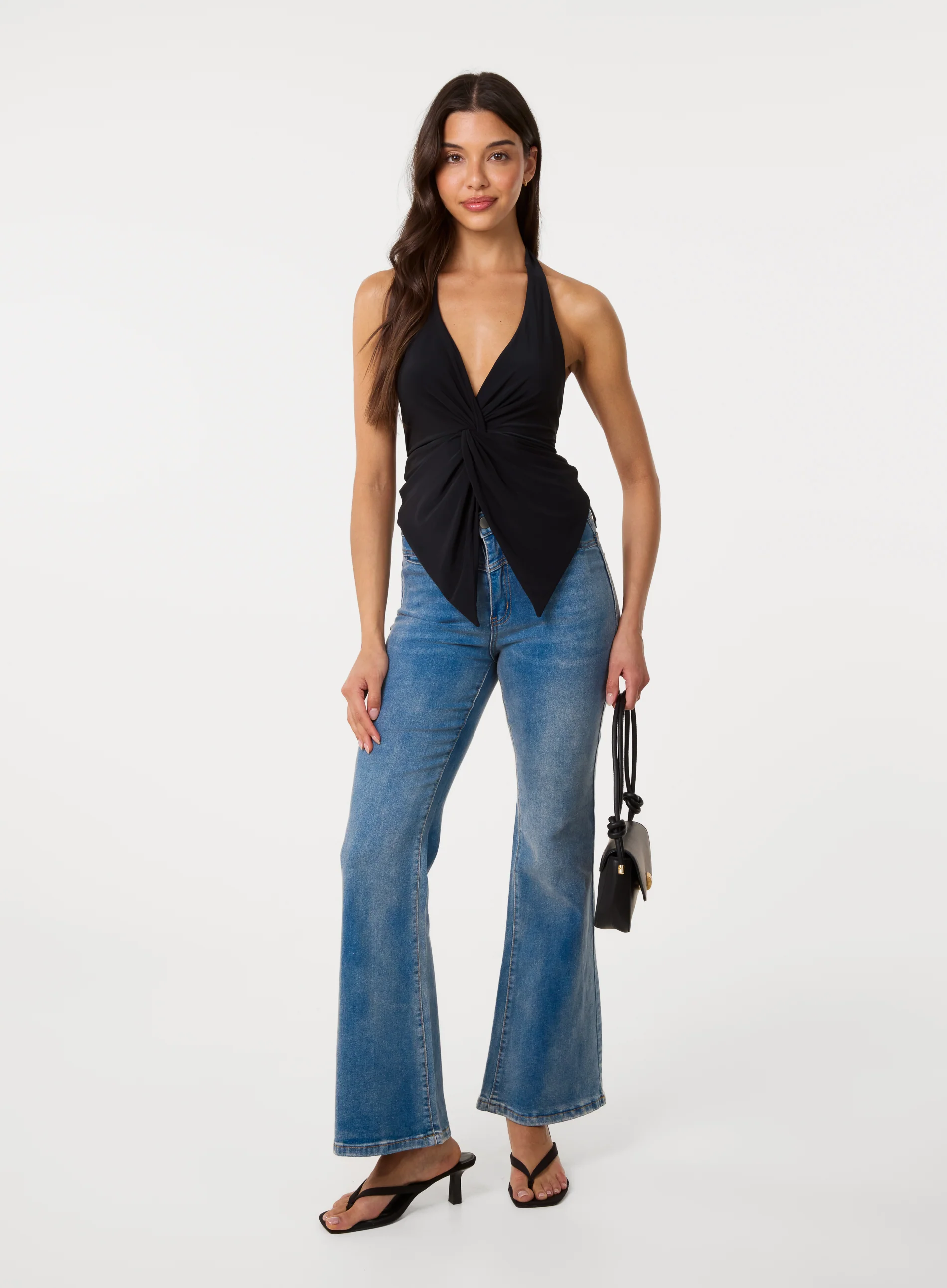 Ring Back Slinky Halter Top - Image 3