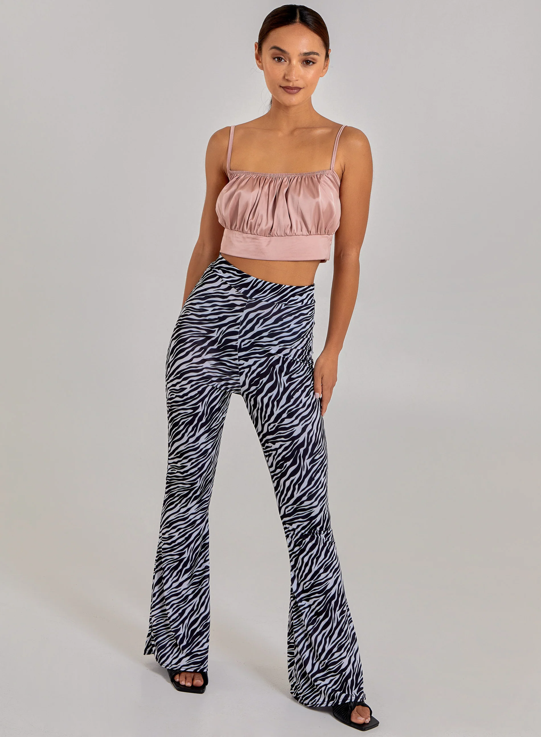 Satin Ruched Cami Top - Image 2