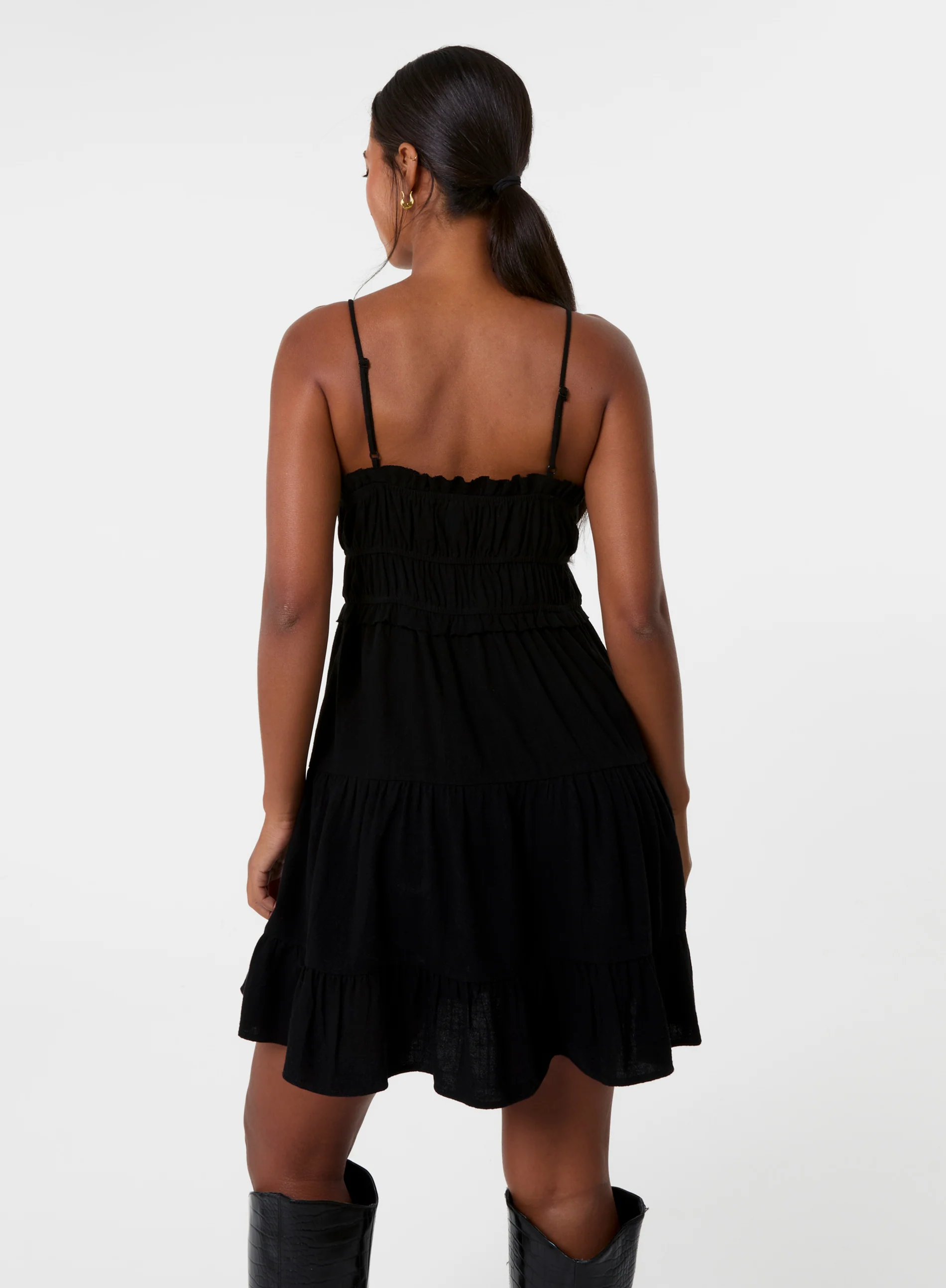 Ruched Cami Milkmaid Mini Dress - Image 5