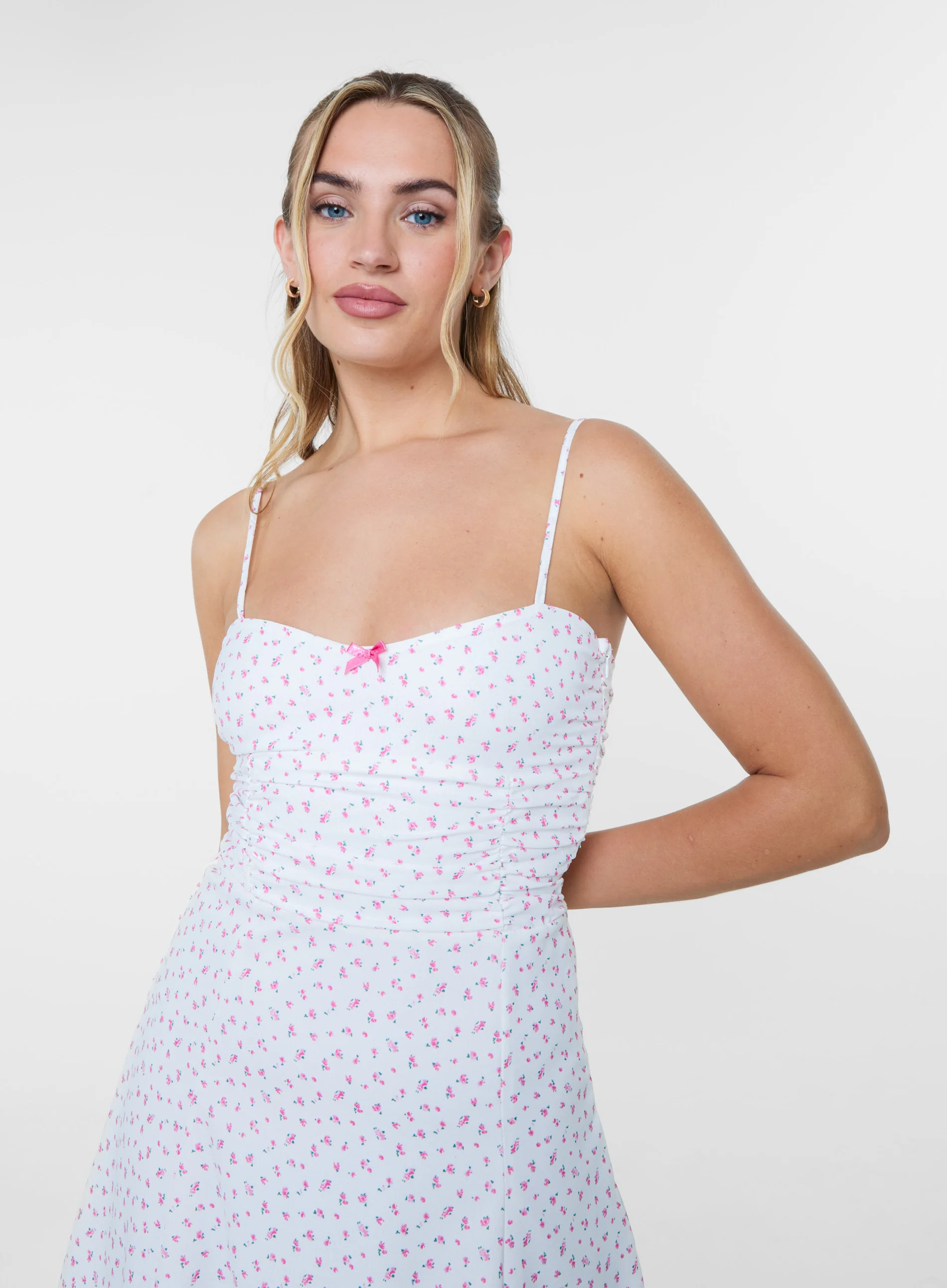 Ruched Skater Dress - Image 3