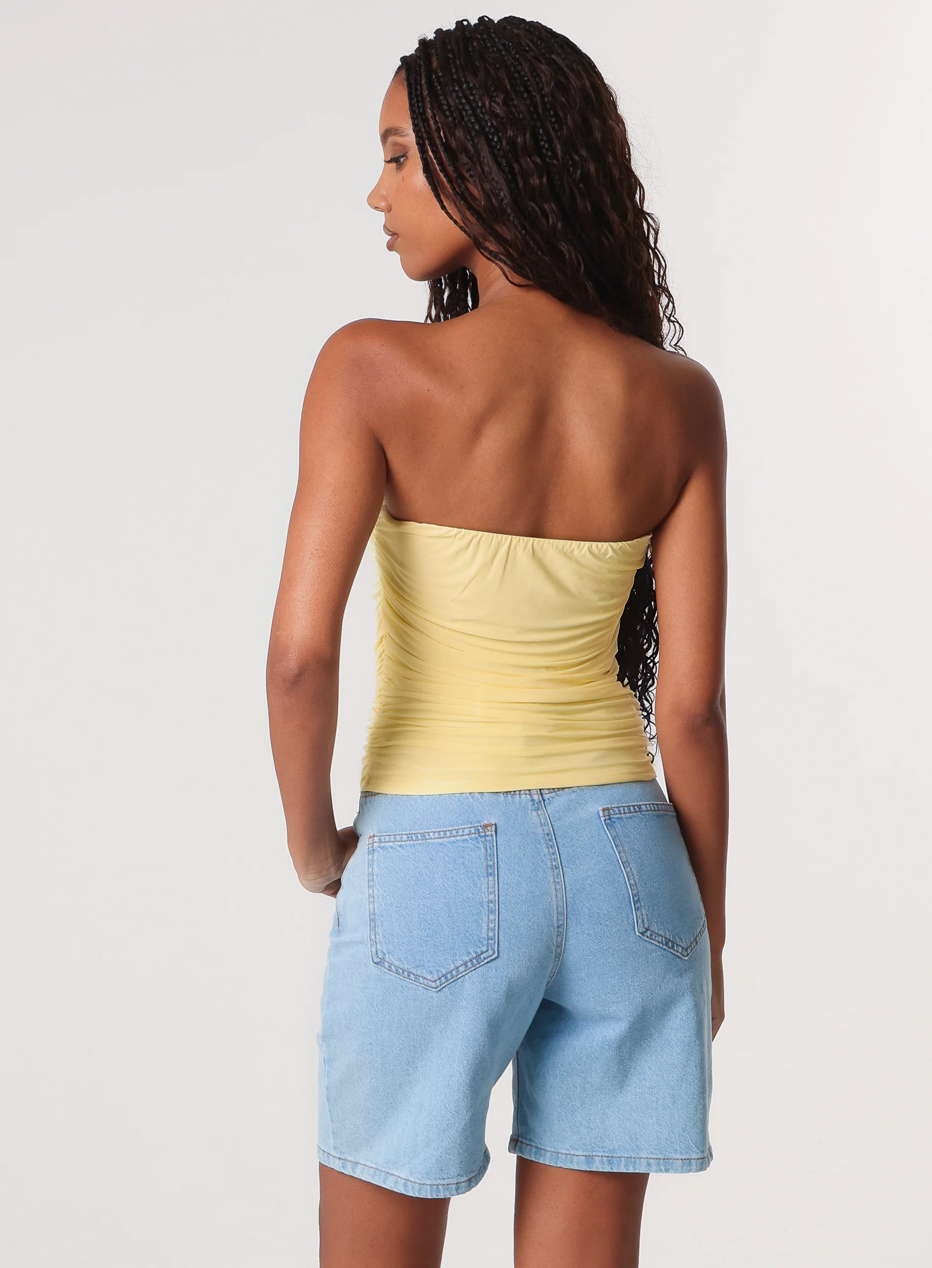 Ruched Slinky Bandeau Top - Image 6