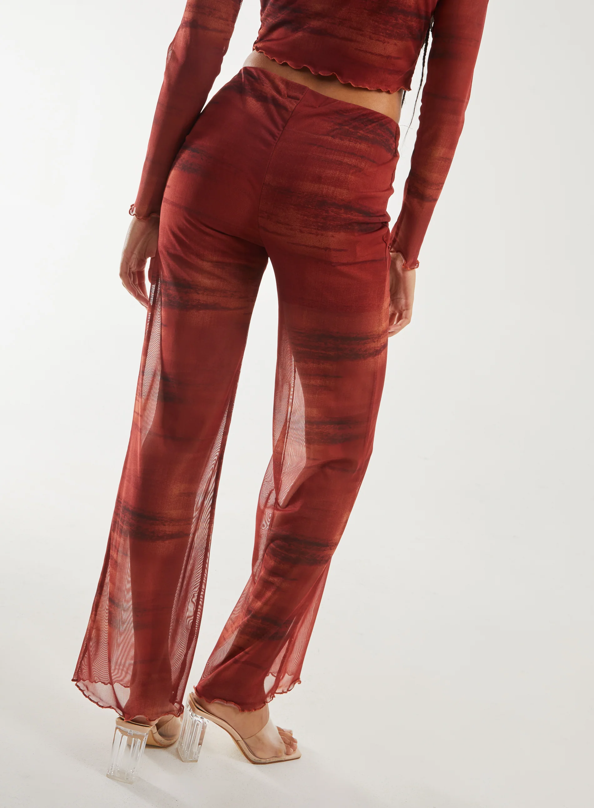 Saturn Mesh Flare Trousers - Image 3