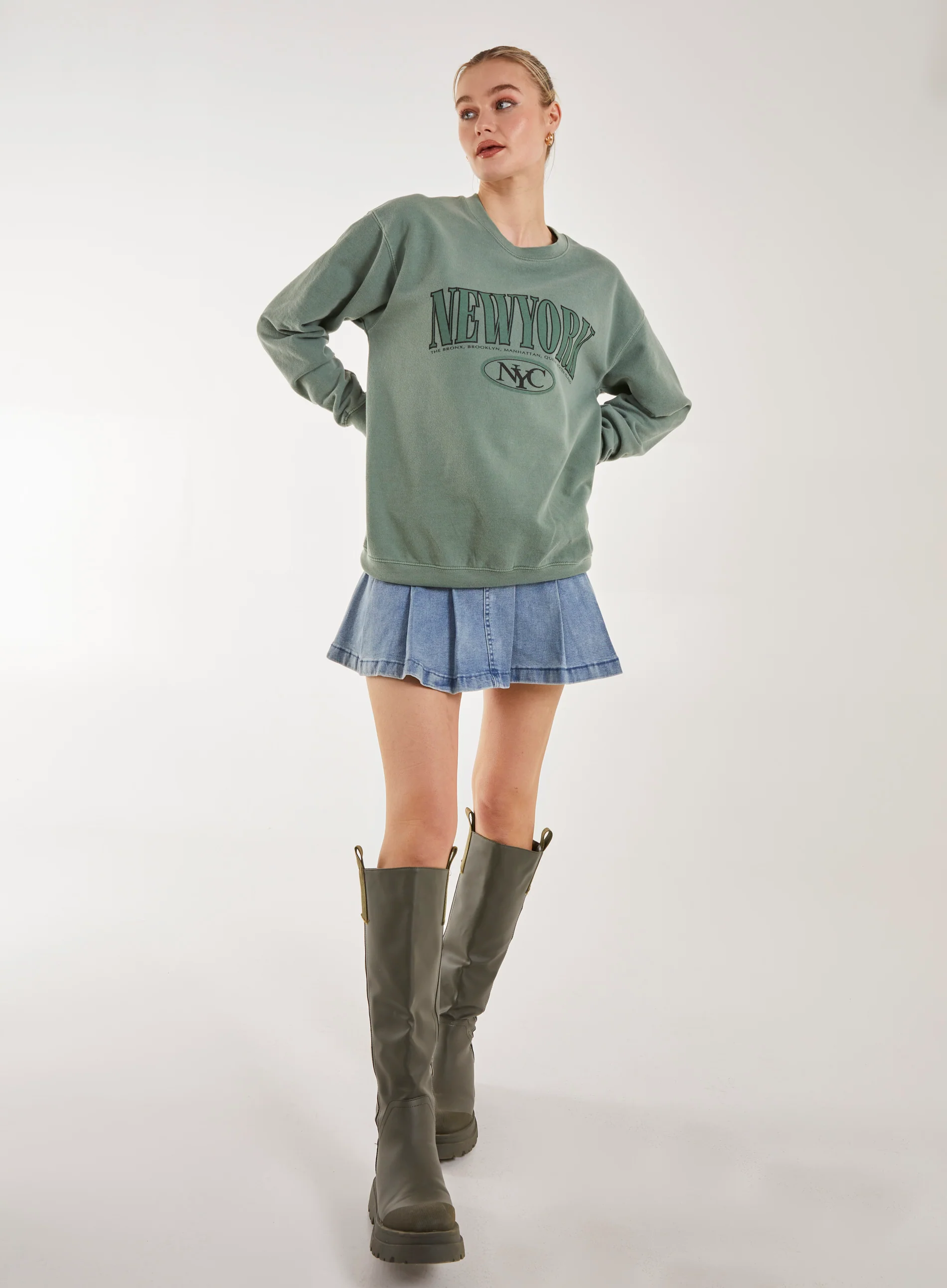 Washed New York Sweatshirt - Image 2