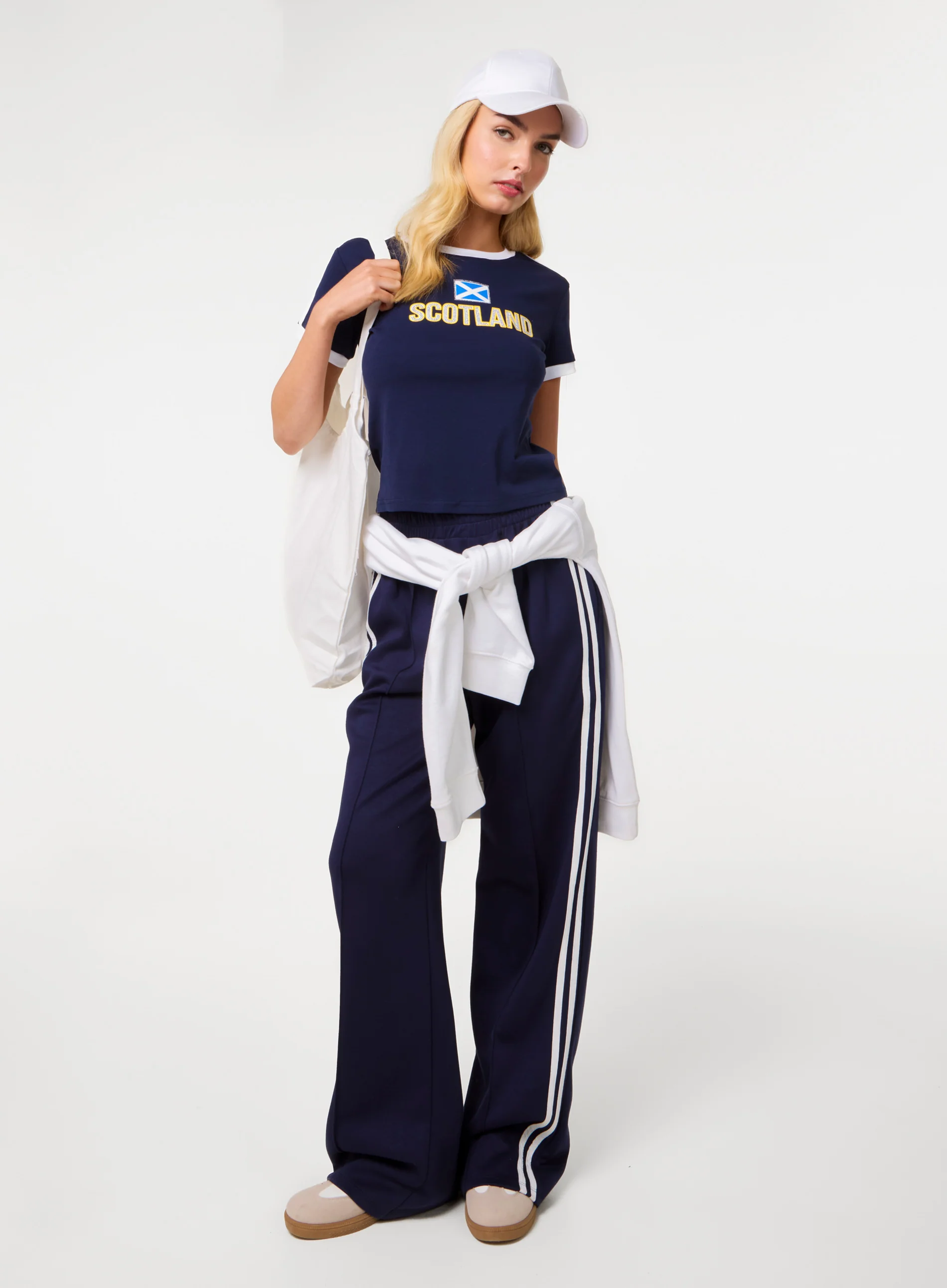 Scotland Embellished Football T-Shirt - Image 2