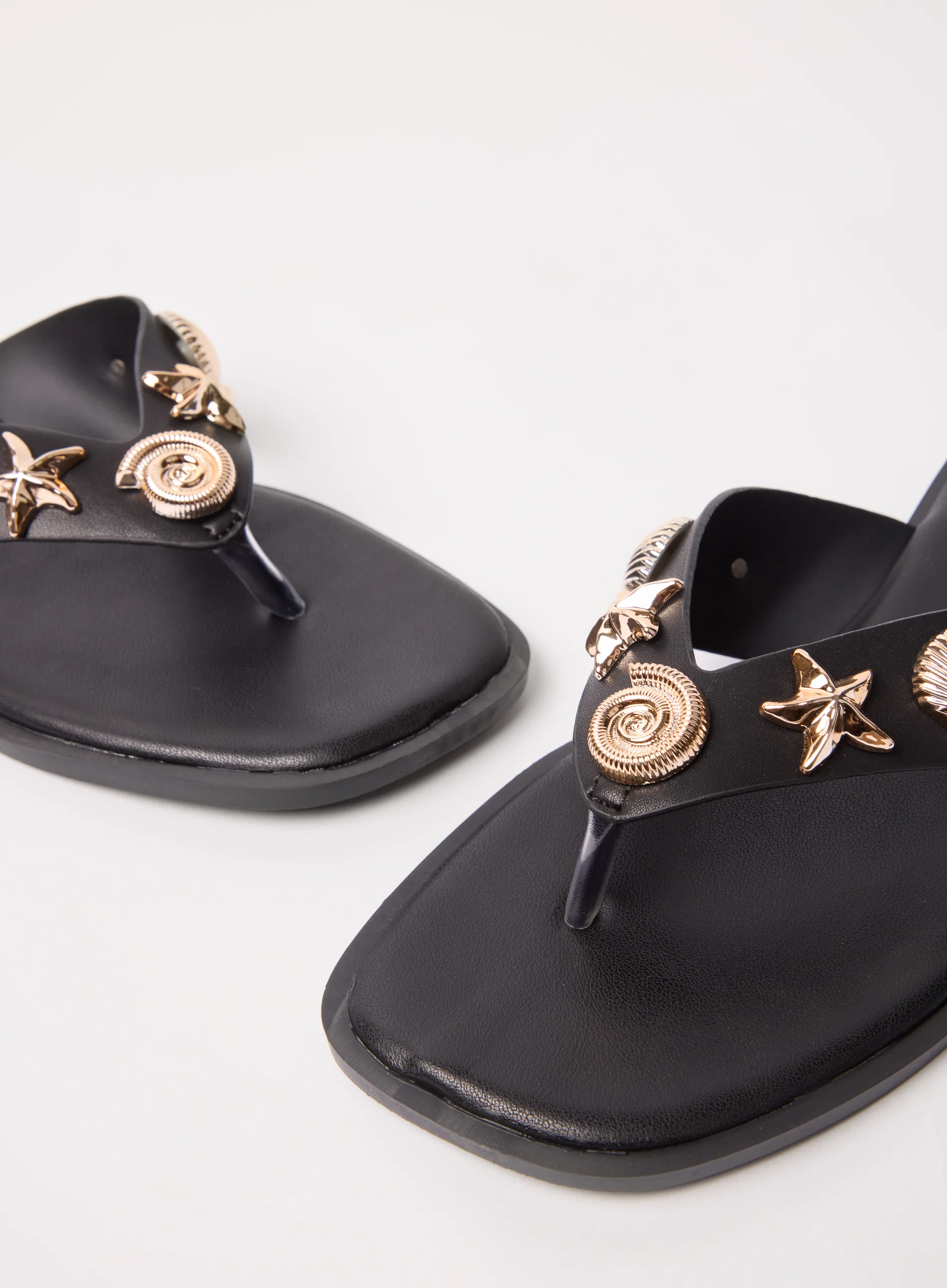 Seashell Embellished Flip Flops - Image 3