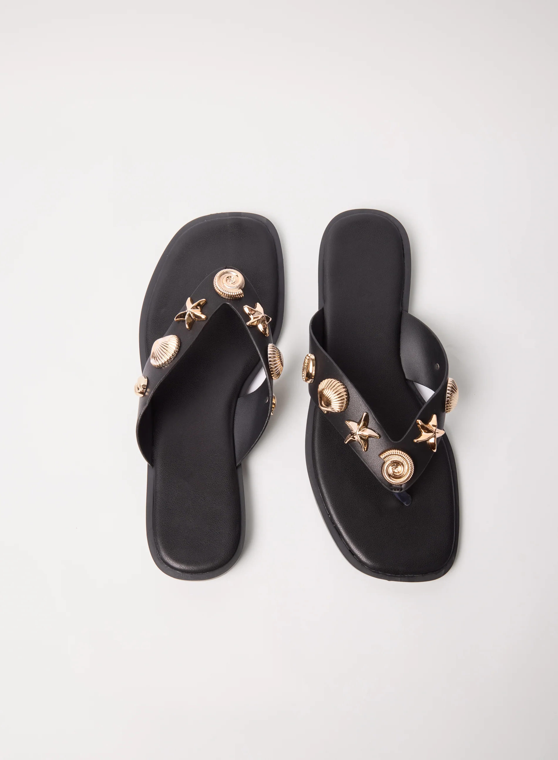 Seashell Embellished Flip Flops - Image 4