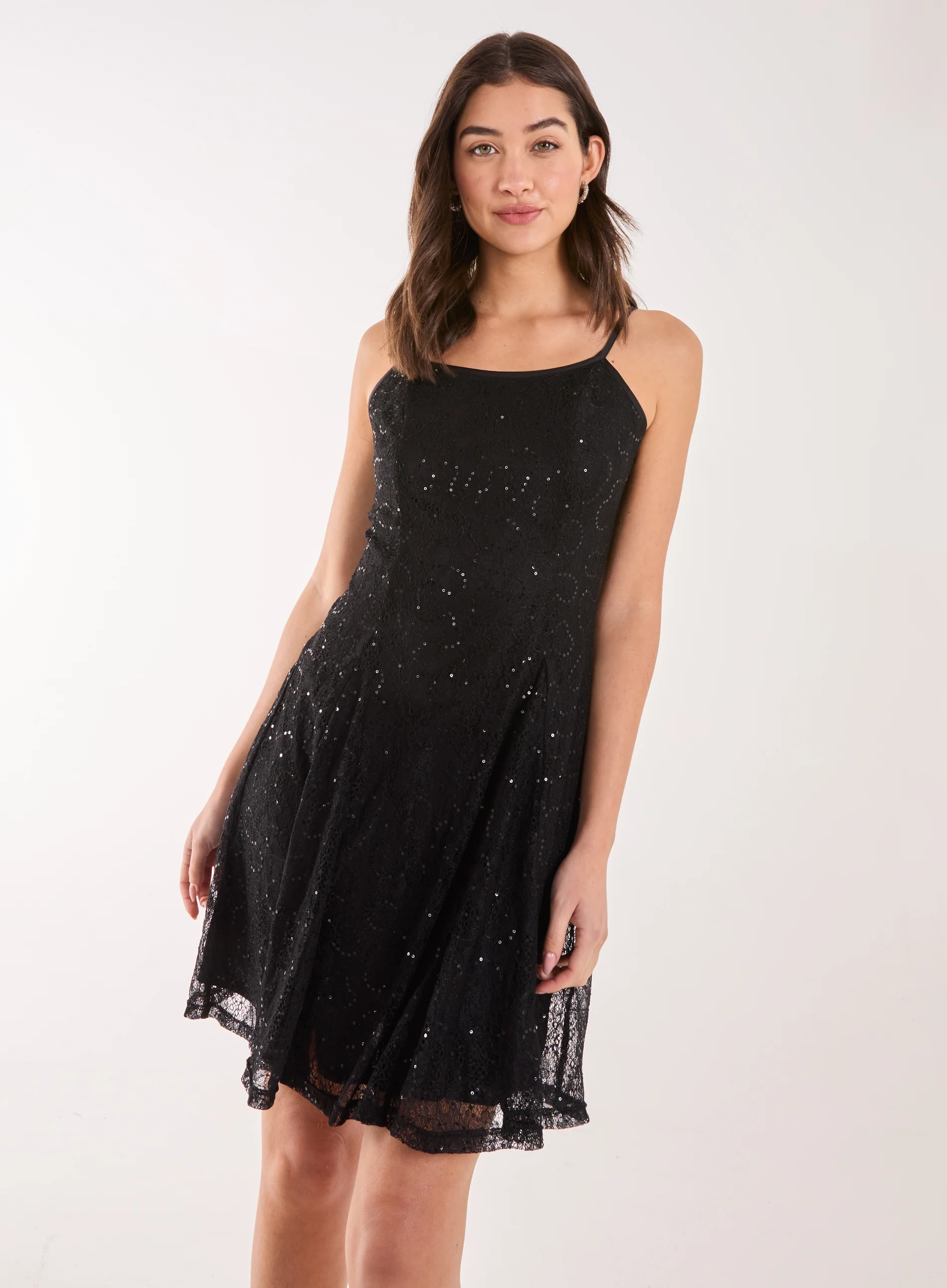 Sequin Lace Mini Dress - Image 2