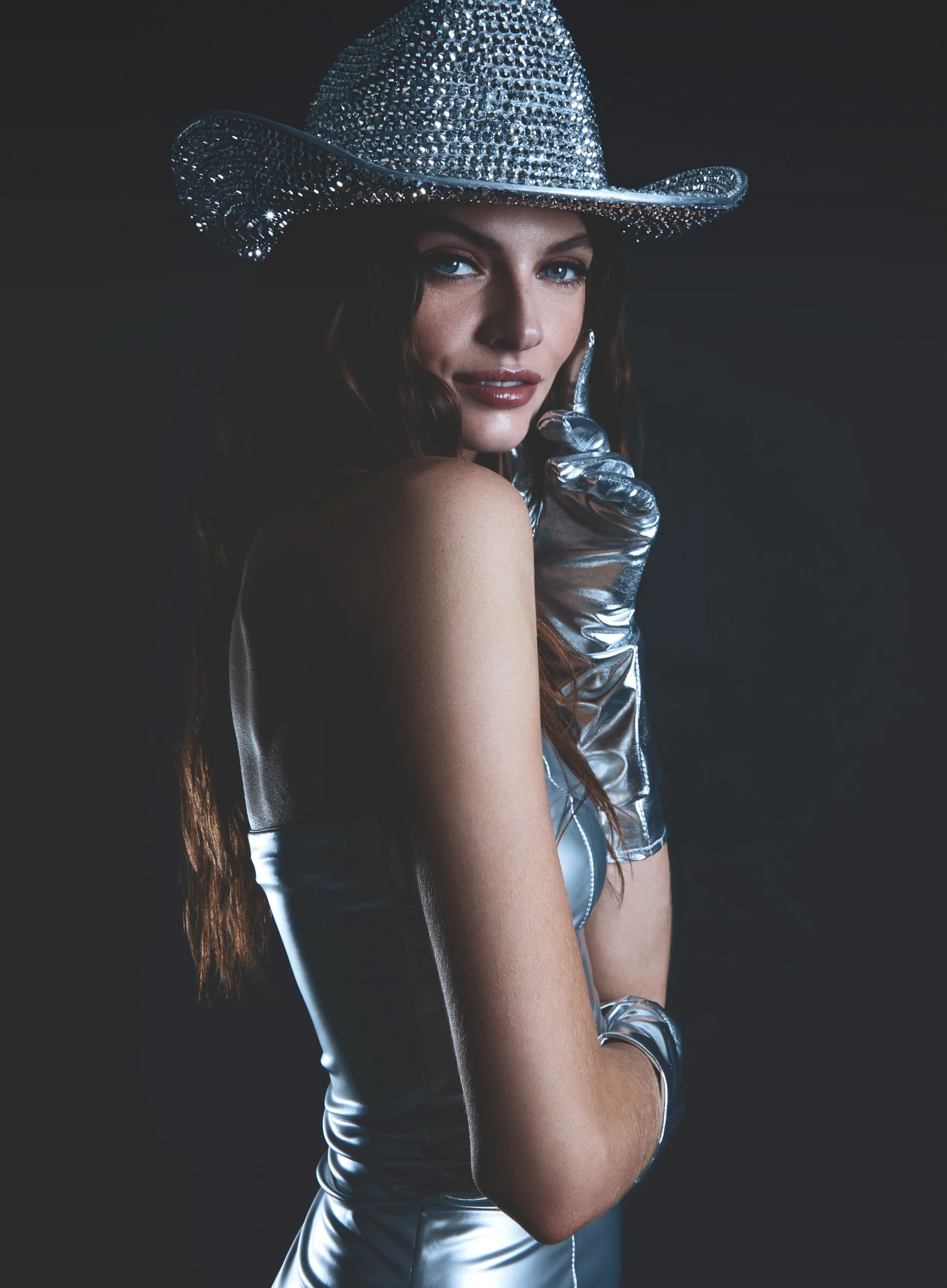 Metallic Strapless Mini Dress - Image 7