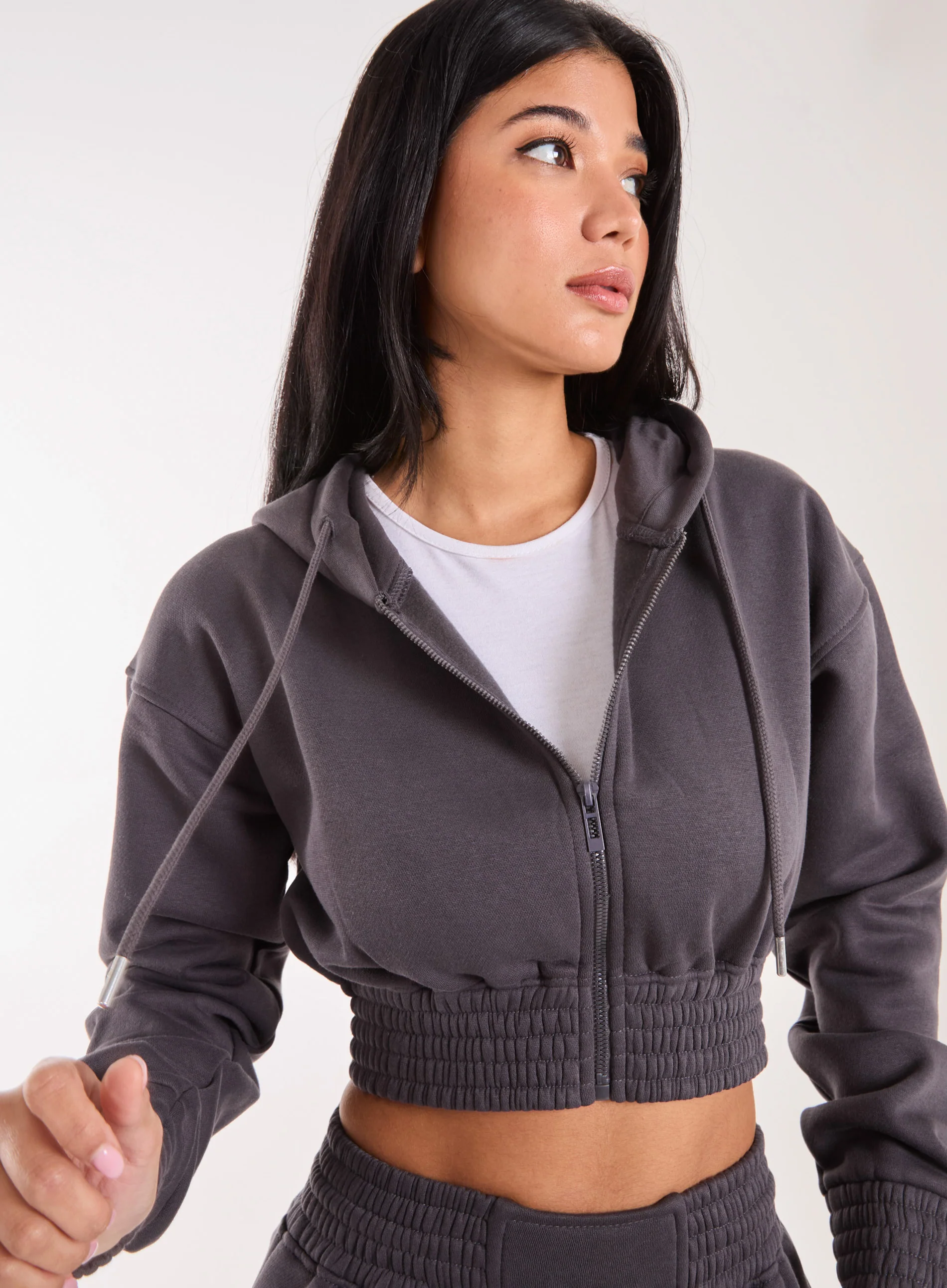 Long Sleeve Zip Up Hoodie - Image 3