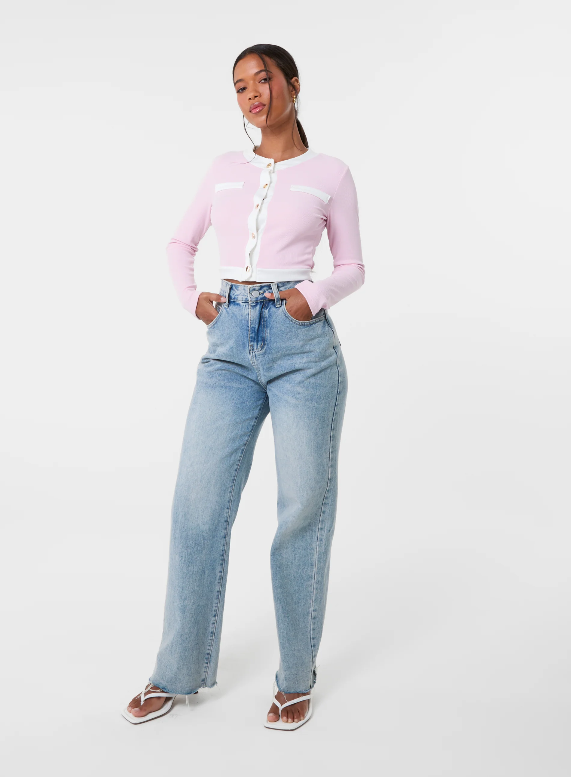 Slinky Two Tone Cardigan - Image 3