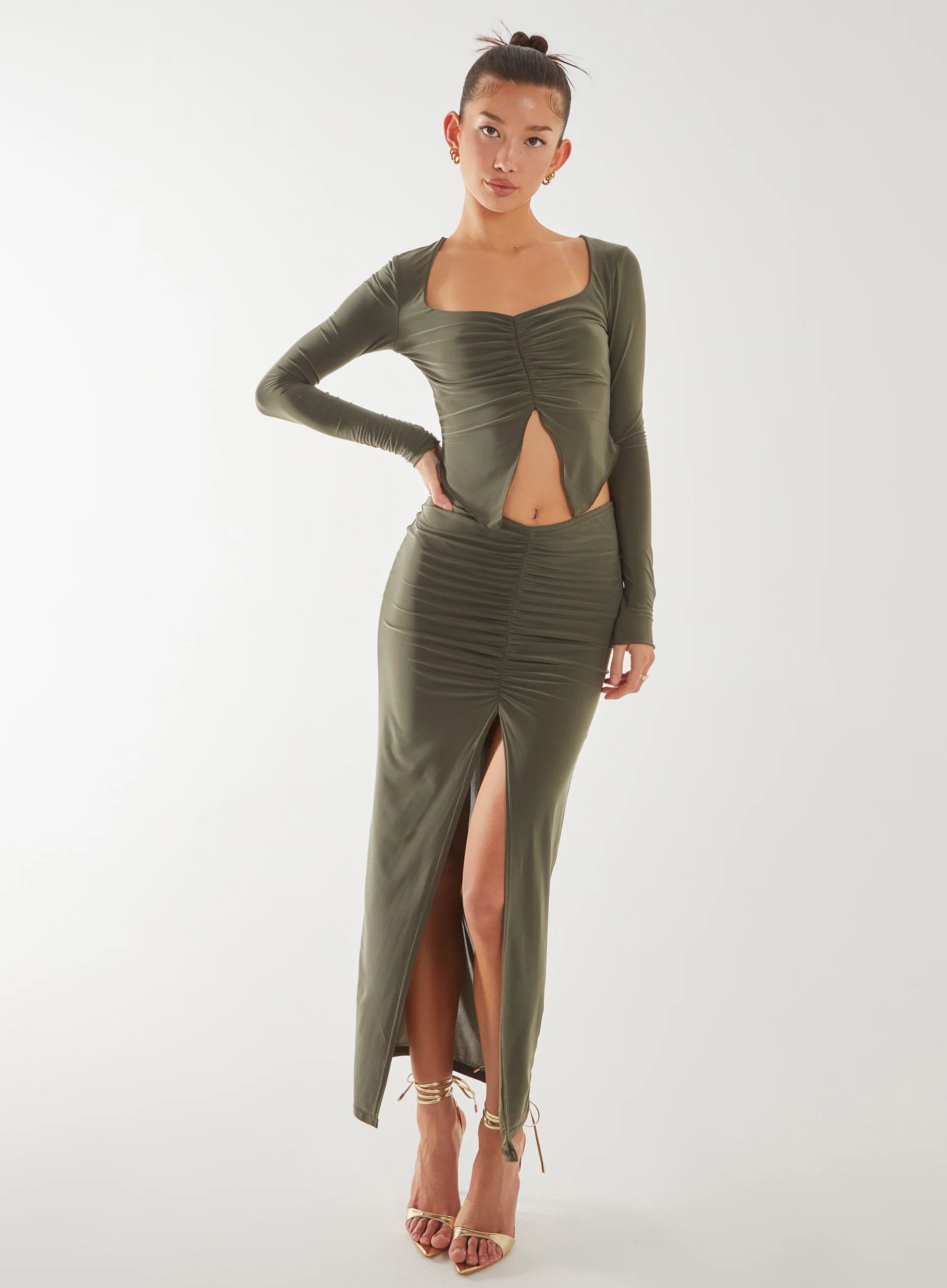 Slinky Ruched Butterfly Top - Image 2