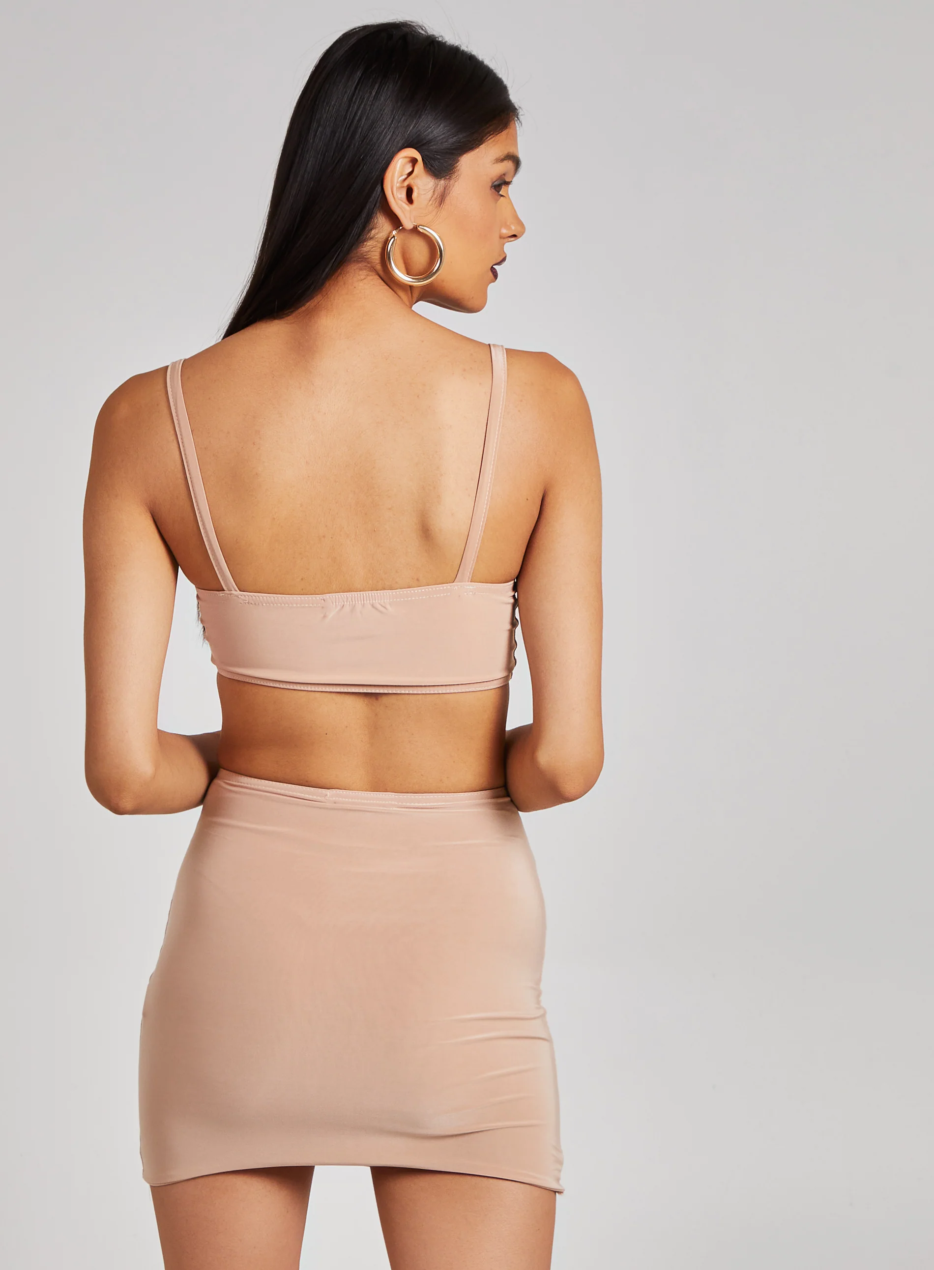 Gold Trim Slinky Crop Top - Image 5