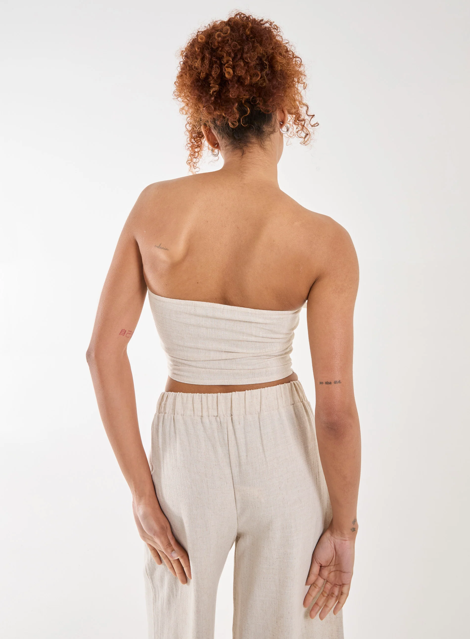 Linen Cargo Corset Top - Image 4