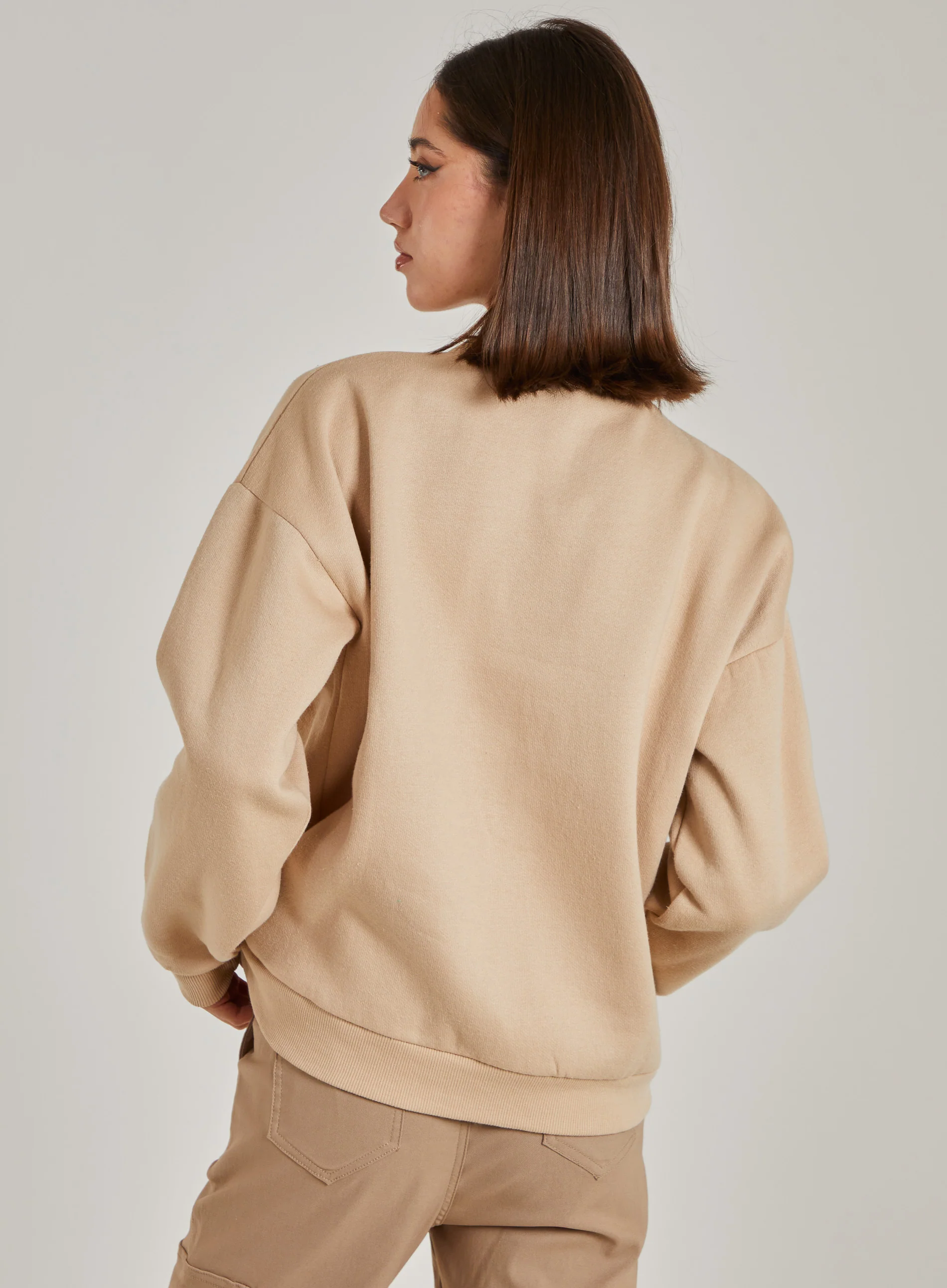 Paris Slogan Oversized Sweatshirt - Image 4