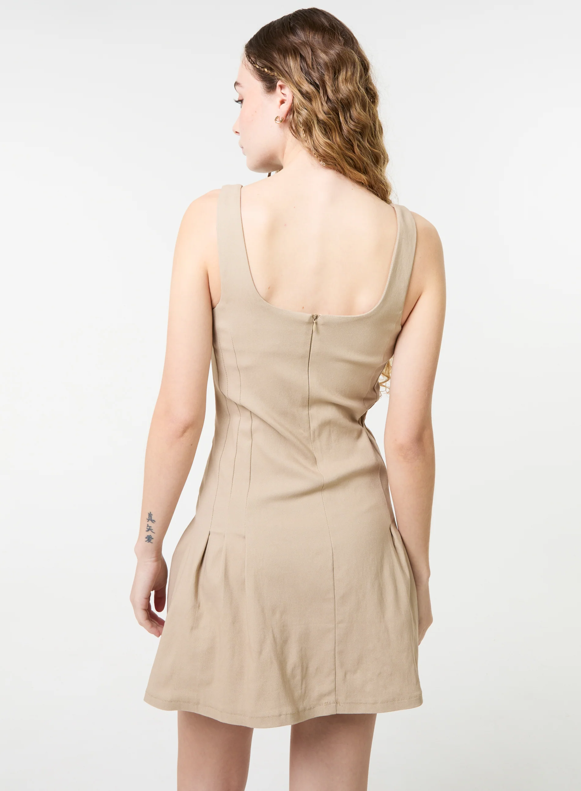 Pleated Mini Dress - Image 5