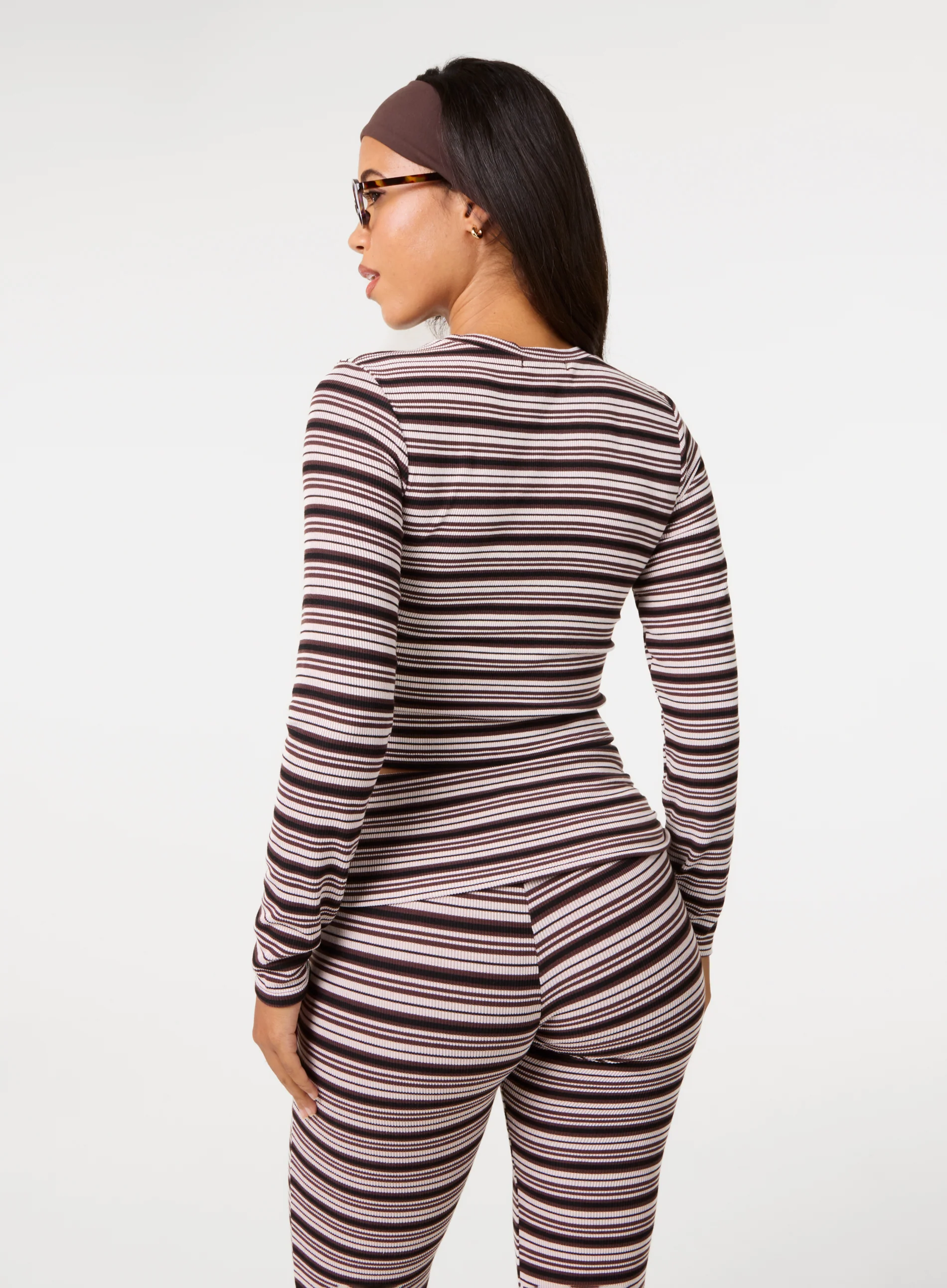 Stripe Crew Neck Top - Image 4