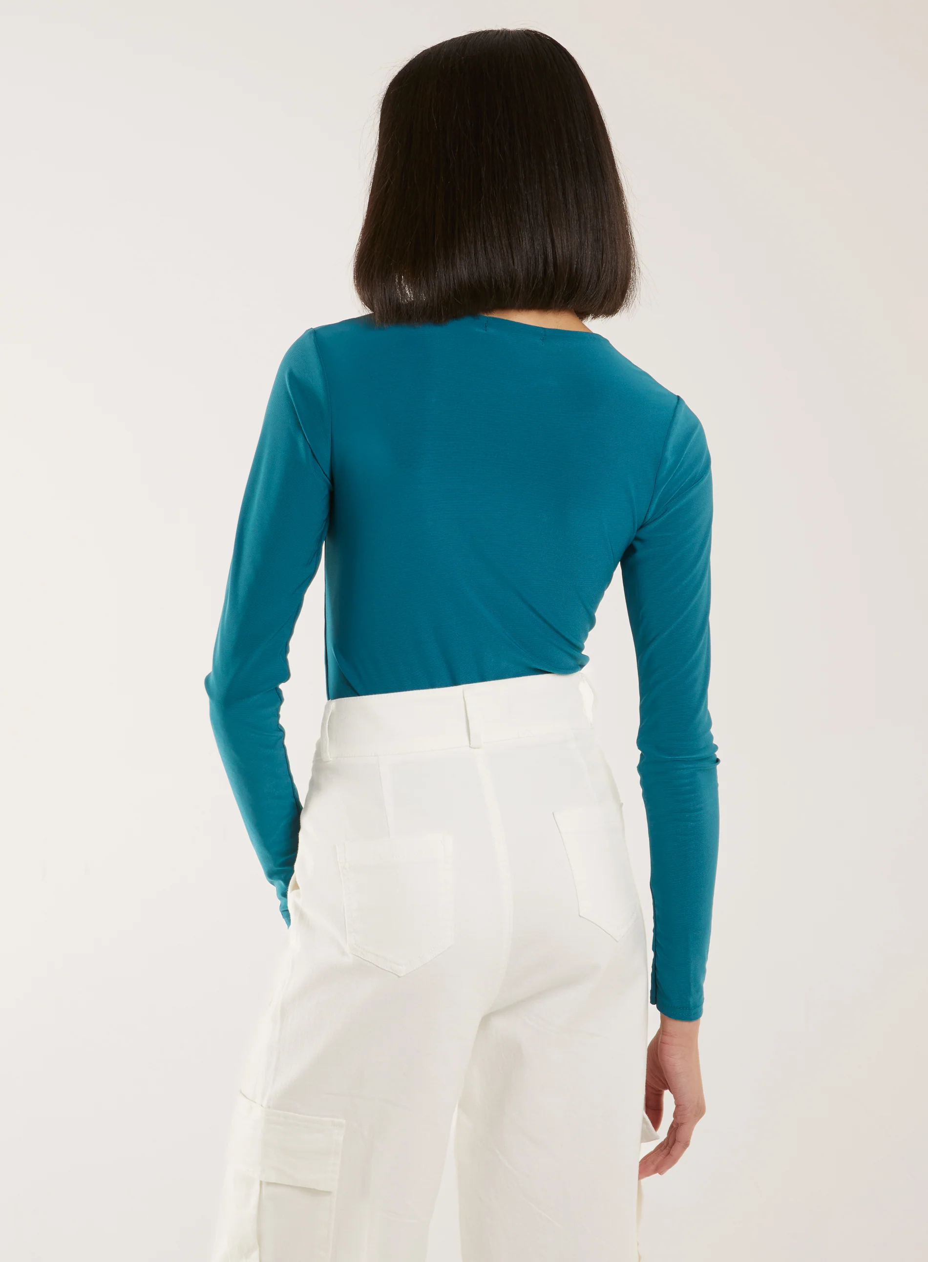 Long Sleeve Square Neck Bodysuit - Image 4