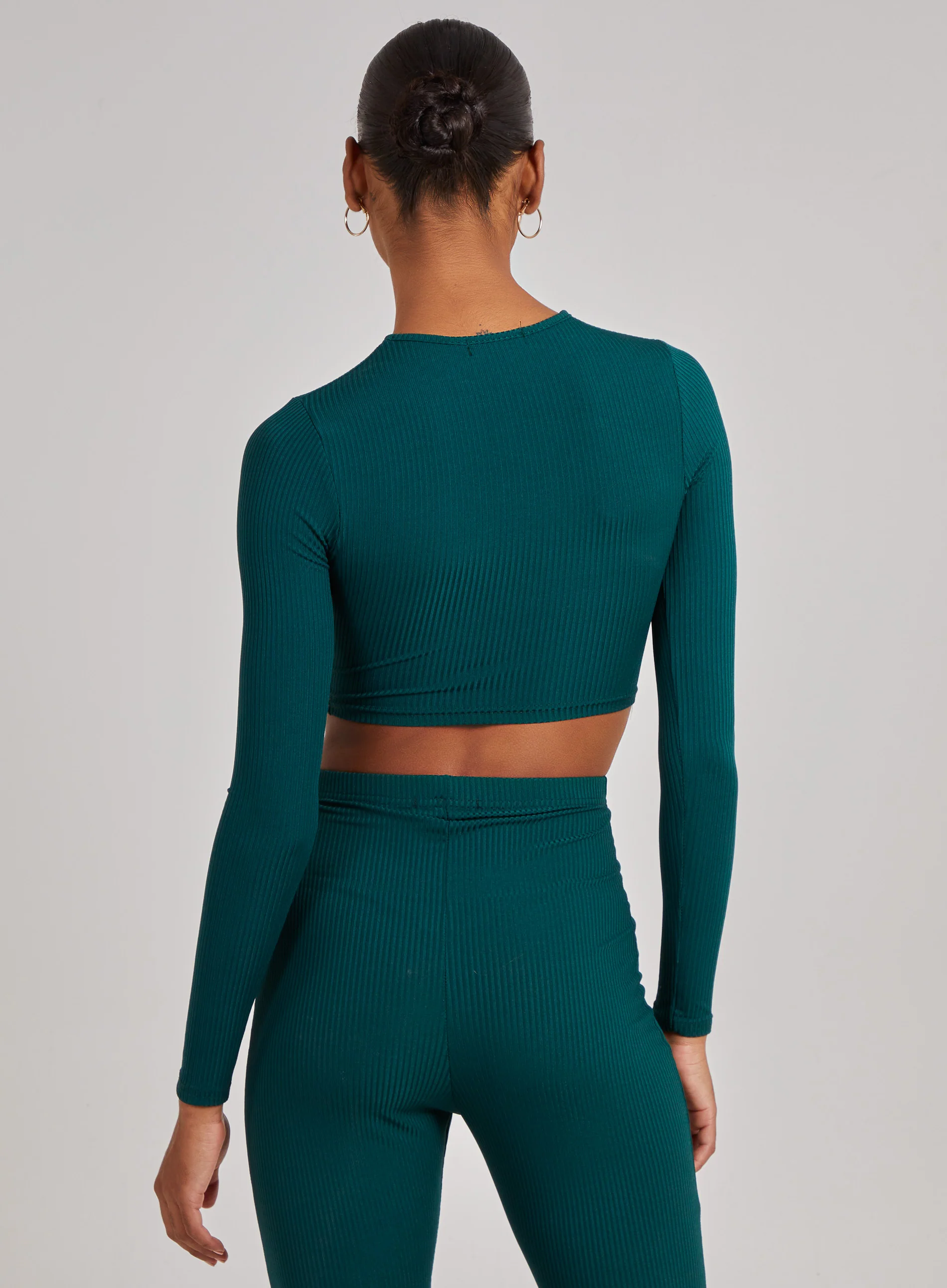 Ribbed Long Sleeve Letterbox Top - Image 5