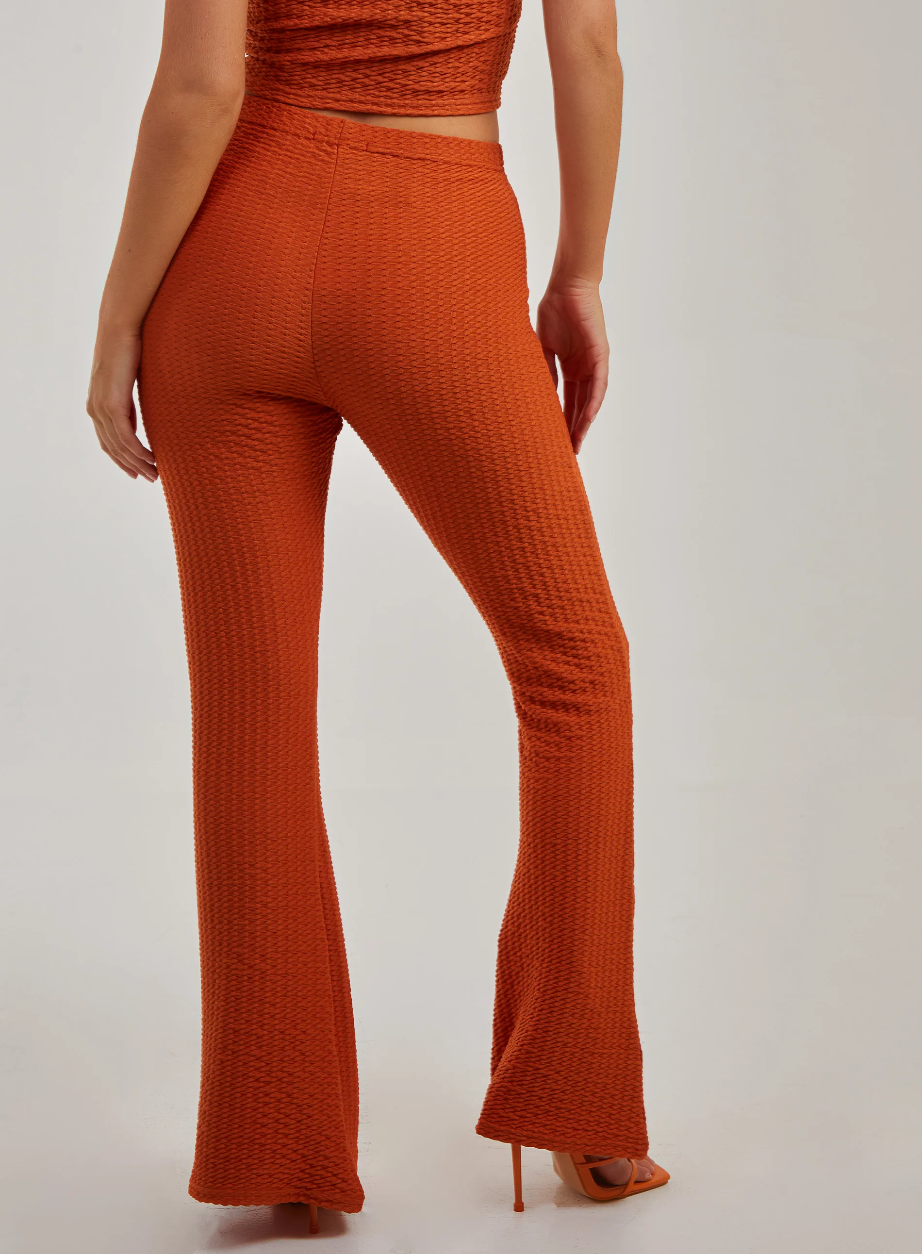 Waffle Flared Trousers - Image 5