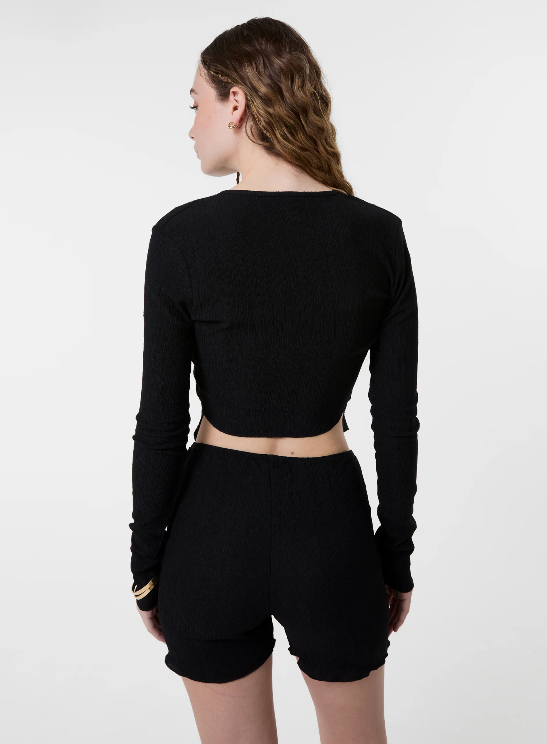 Textured Gold Ring Top - Image 4