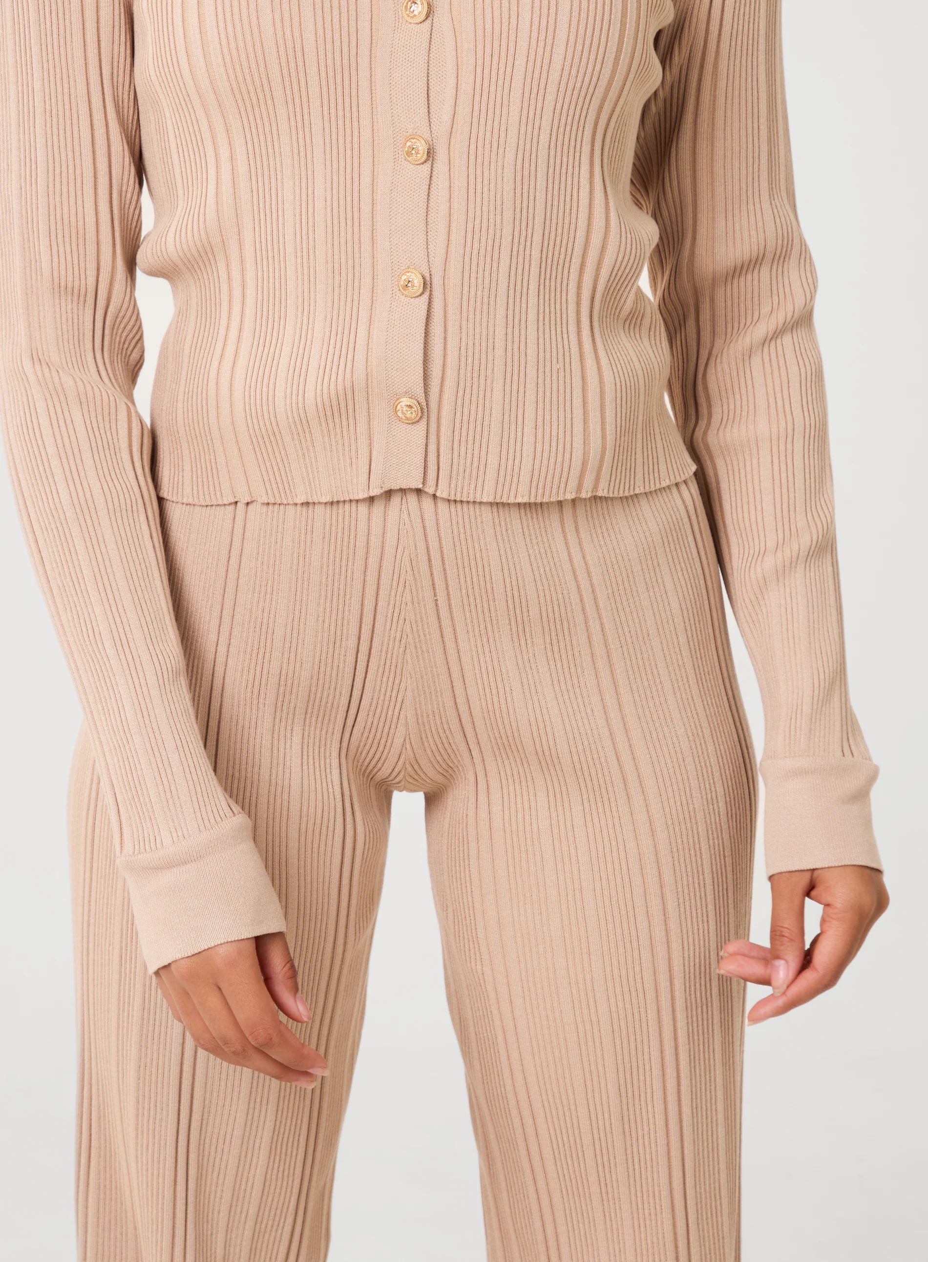 Textured Shirt And Wide Leg Trouser Set - Image 2