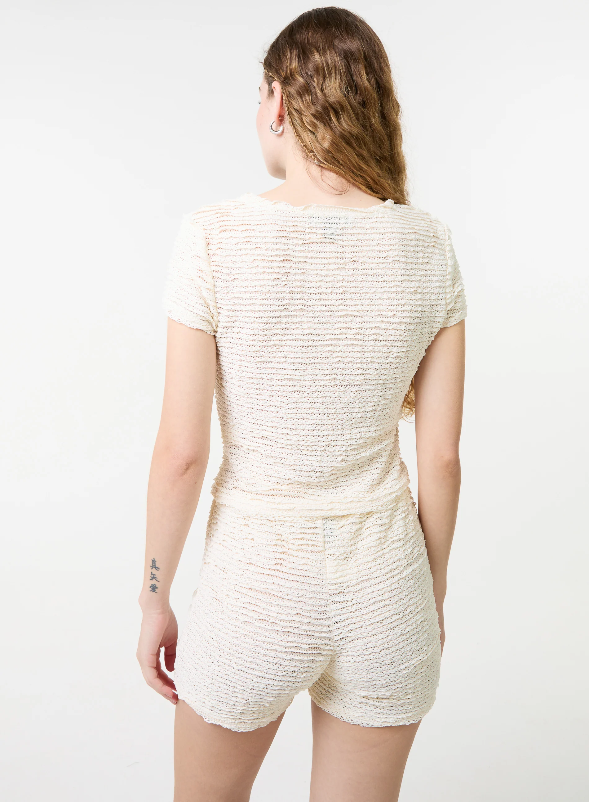 Textured Stretch Jersey Top - Image 5