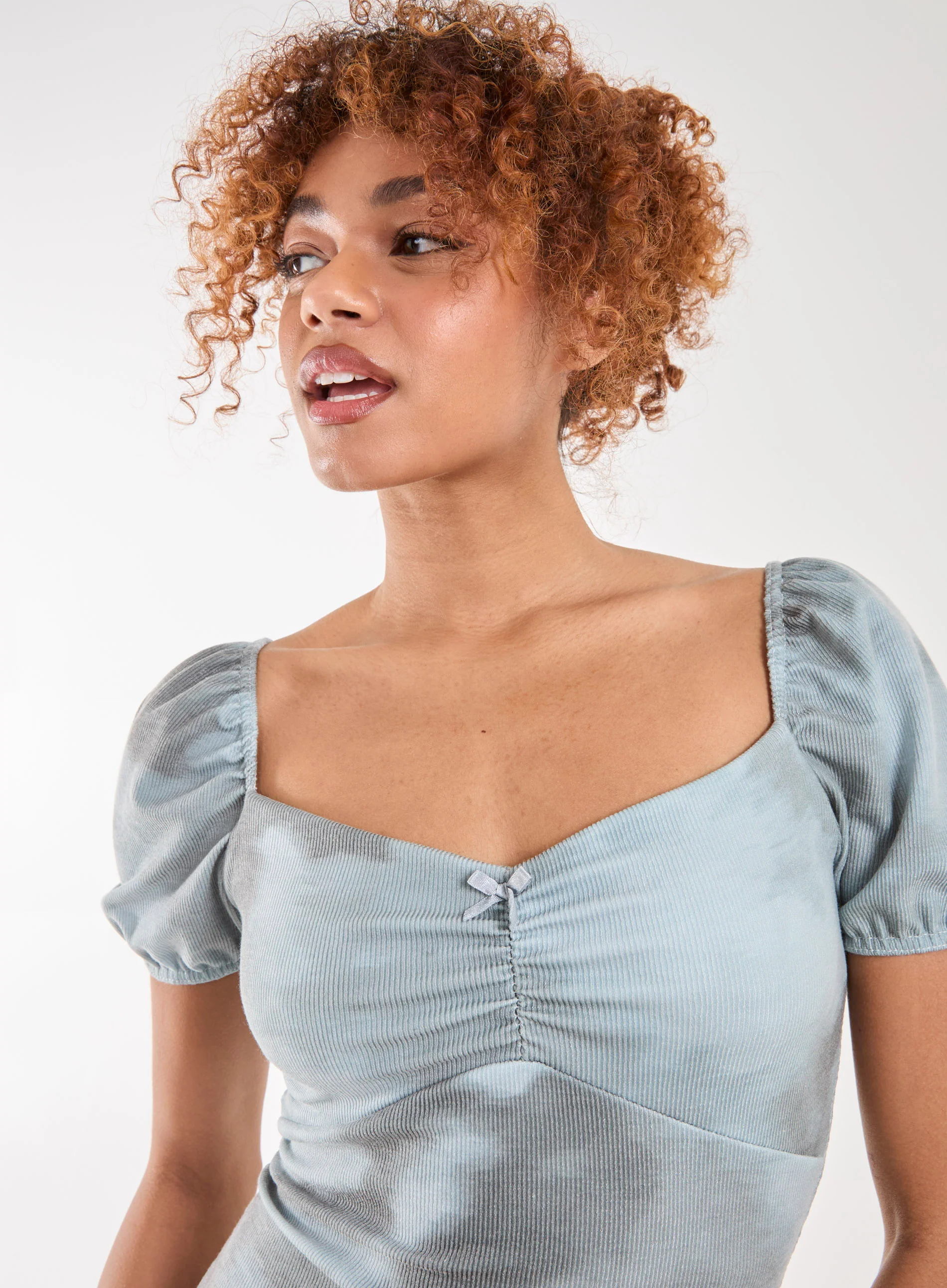 Tie Dye Print Rib Mini Dress - Image 3