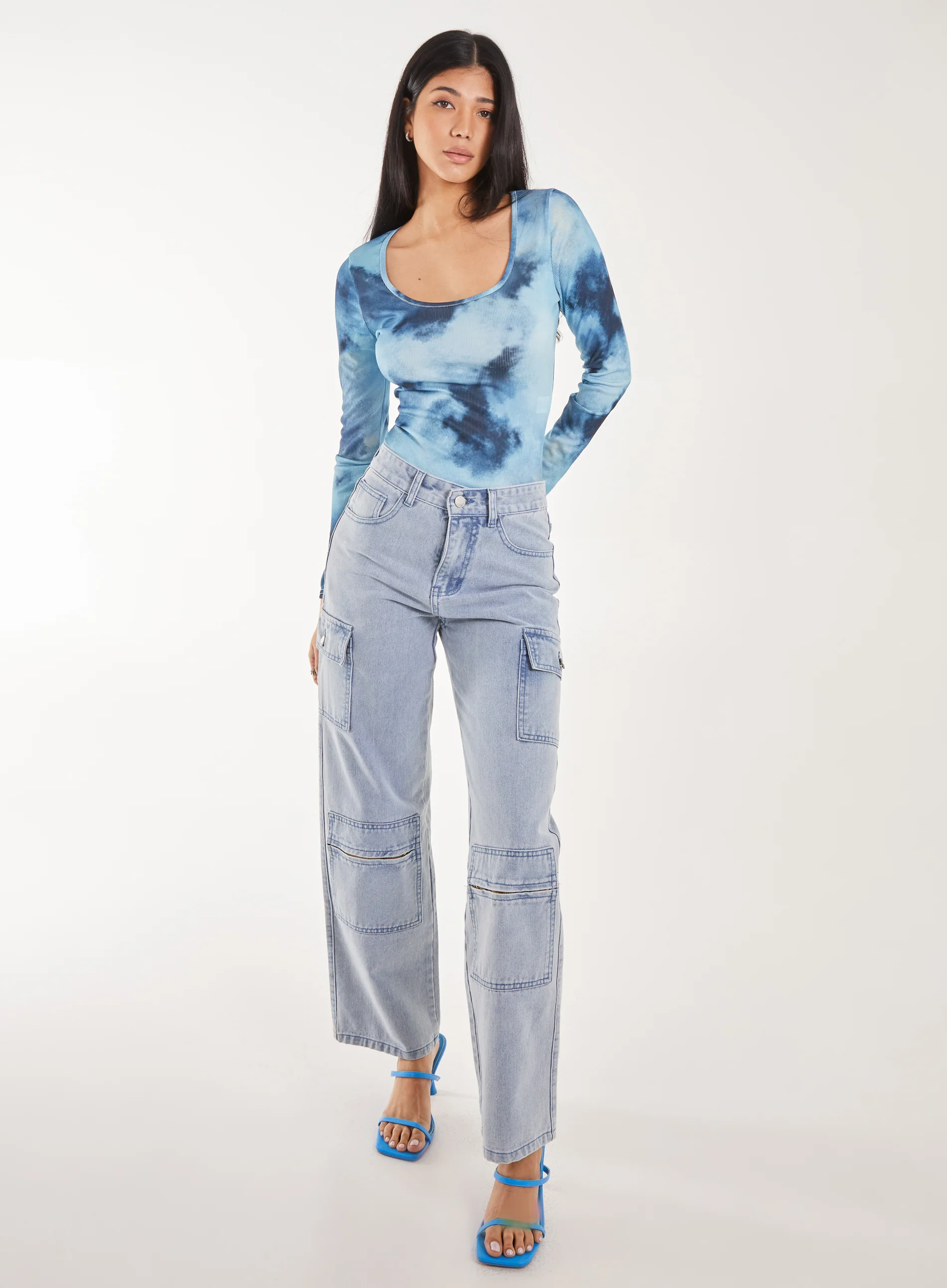 Tie Dye Printed Bodysuit - Image 2