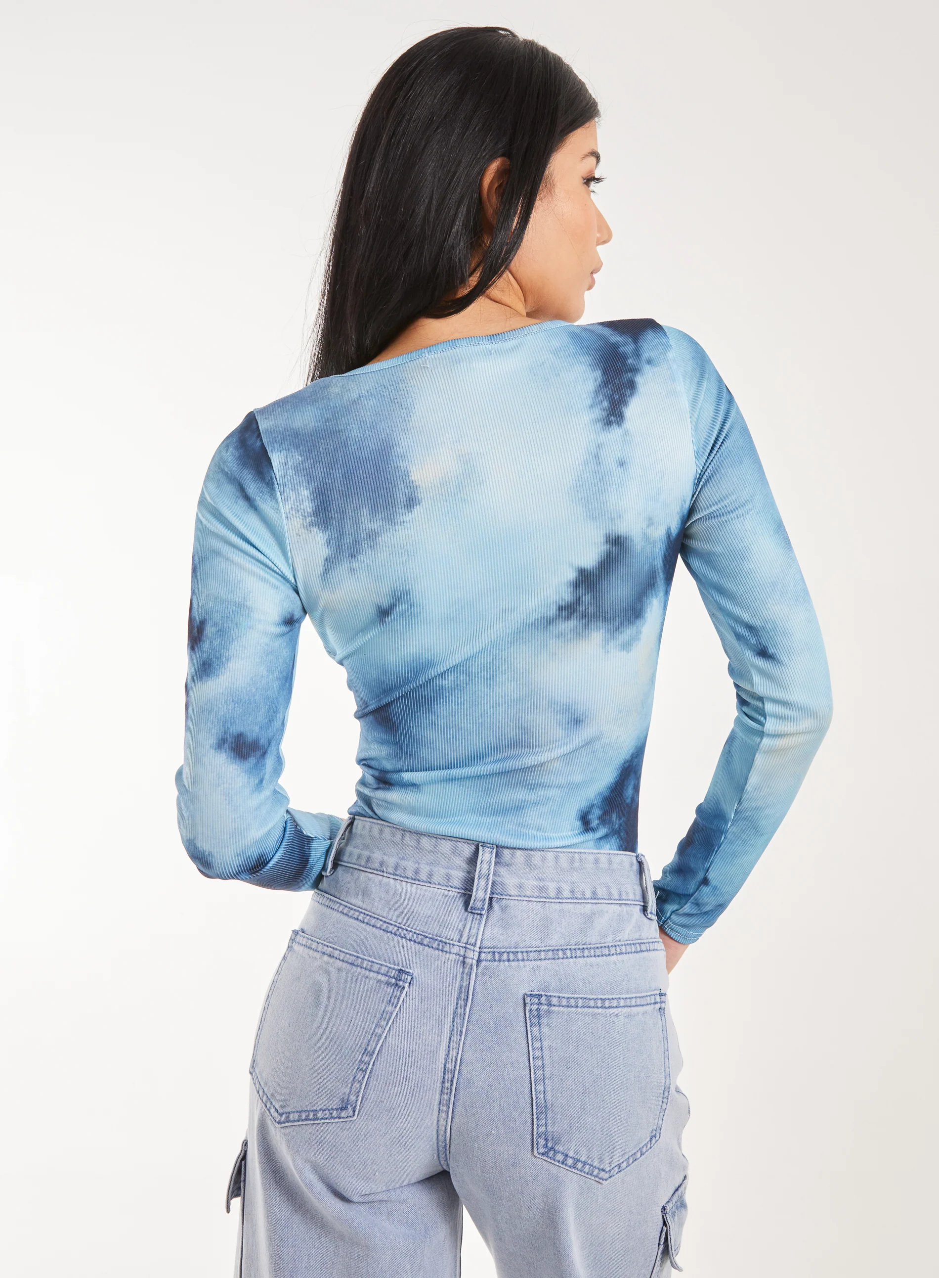 Tie Dye Printed Bodysuit - Image 4