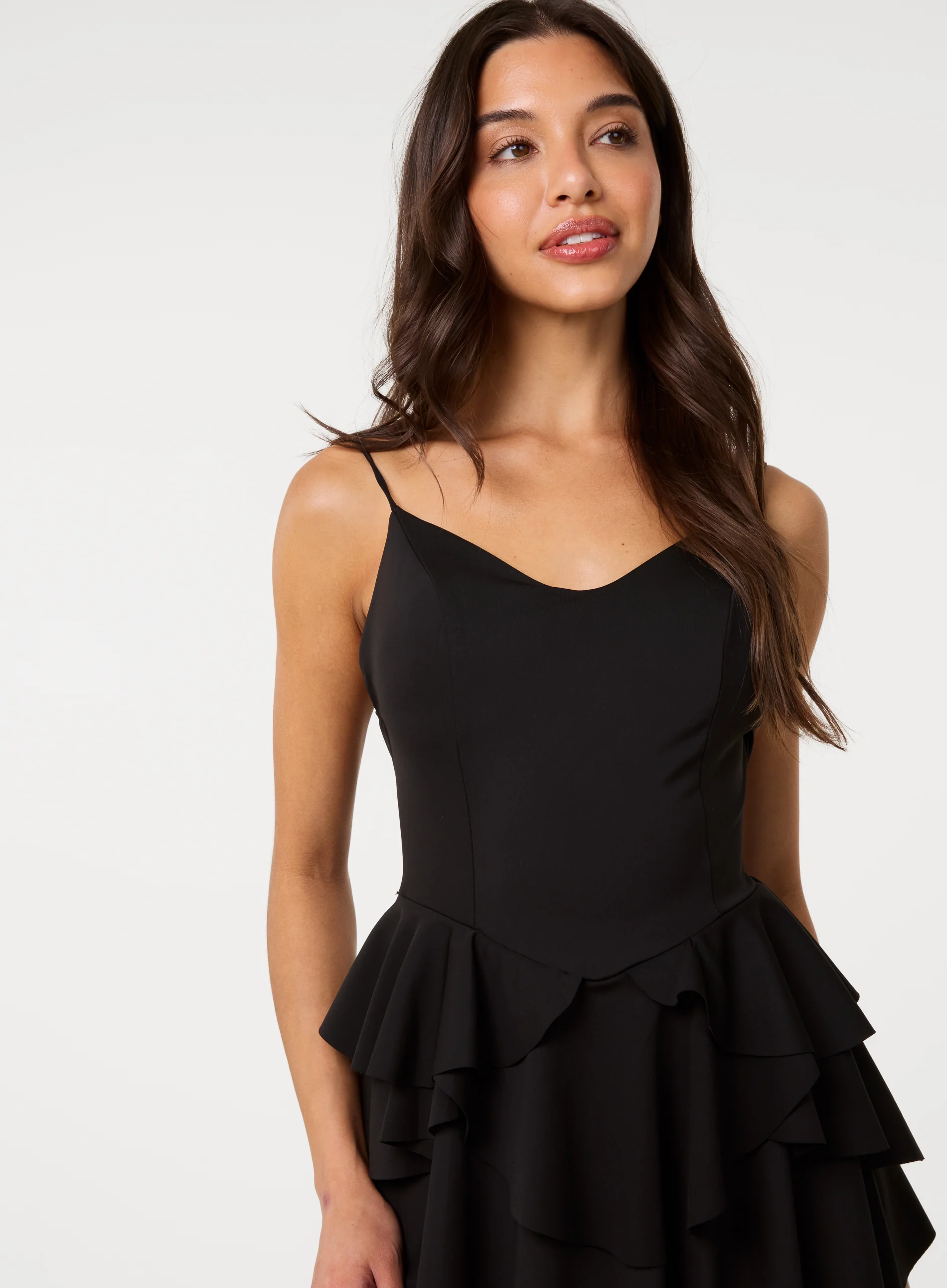 Tiered Hem Bustier Dress - Image 3