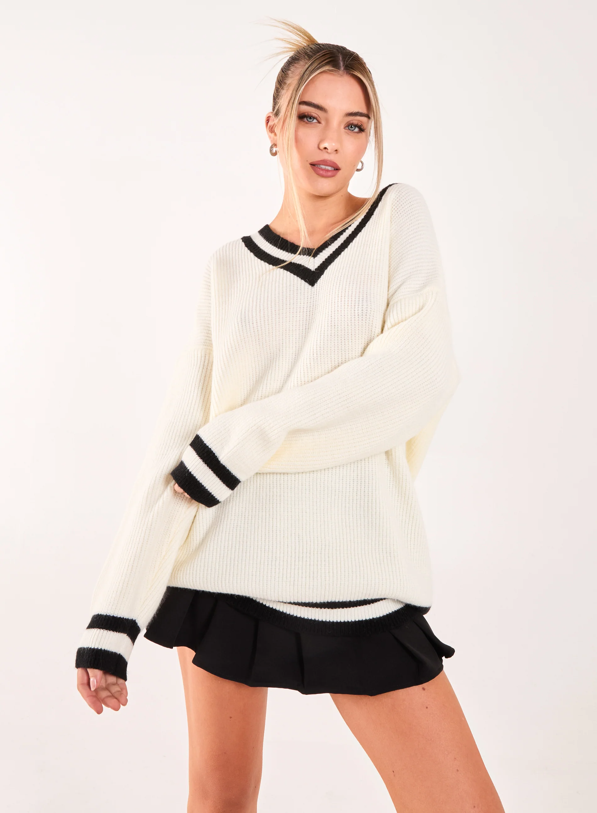 Varsity Knit Oversized Jumper