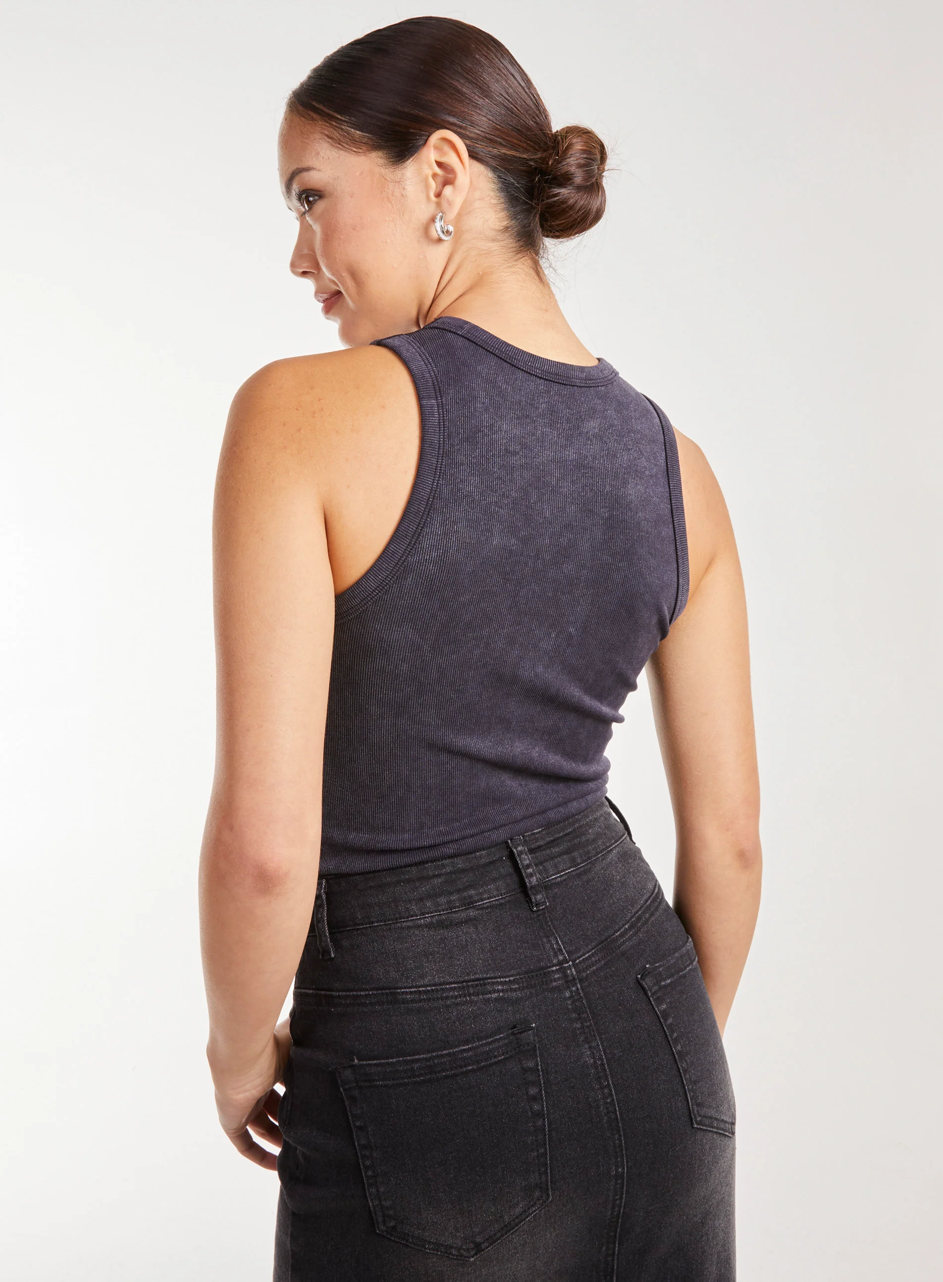 Washed Active Rib Vest - Image 4