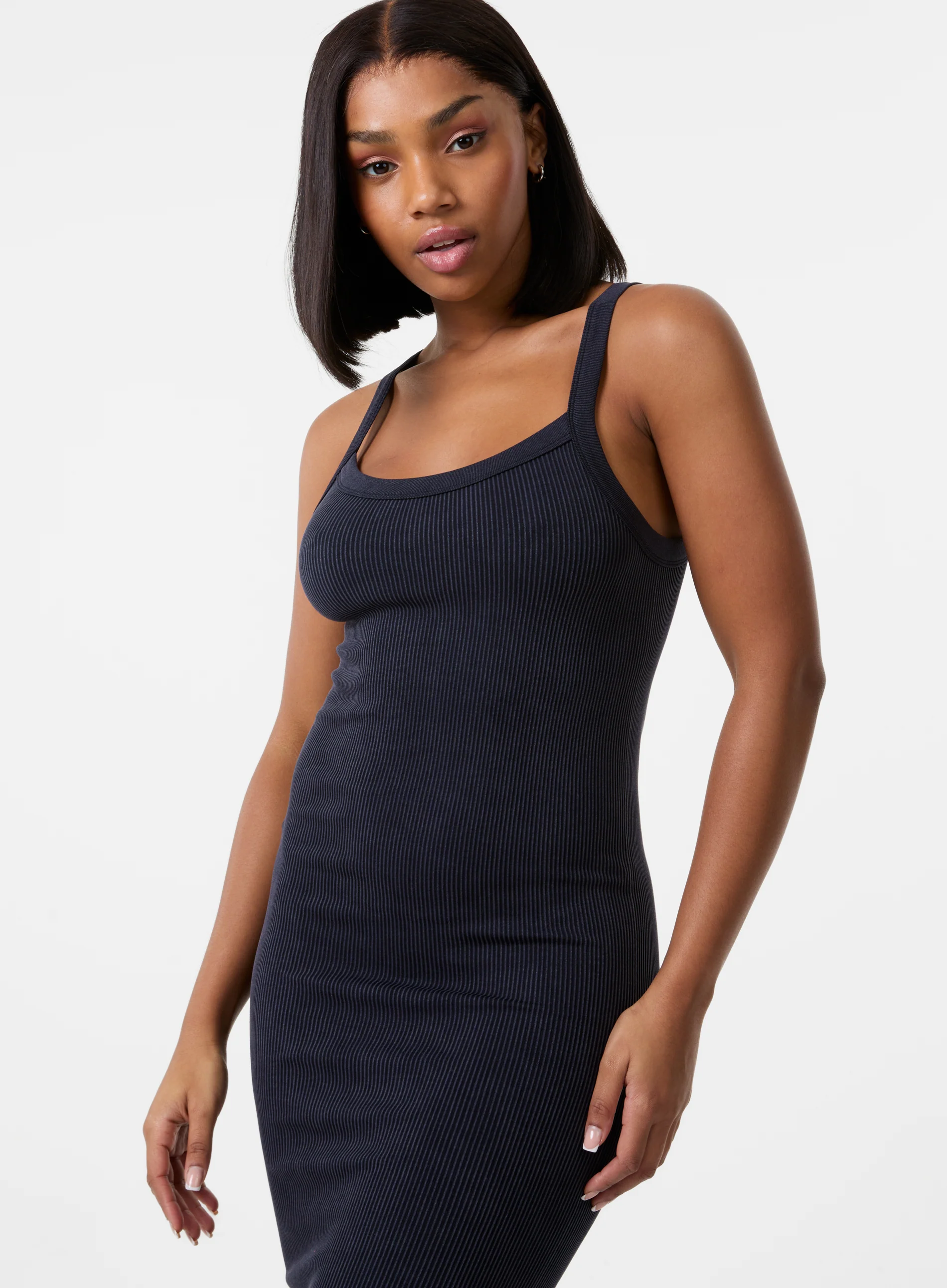 Washed Ribbed Racer Dress - Image 3
