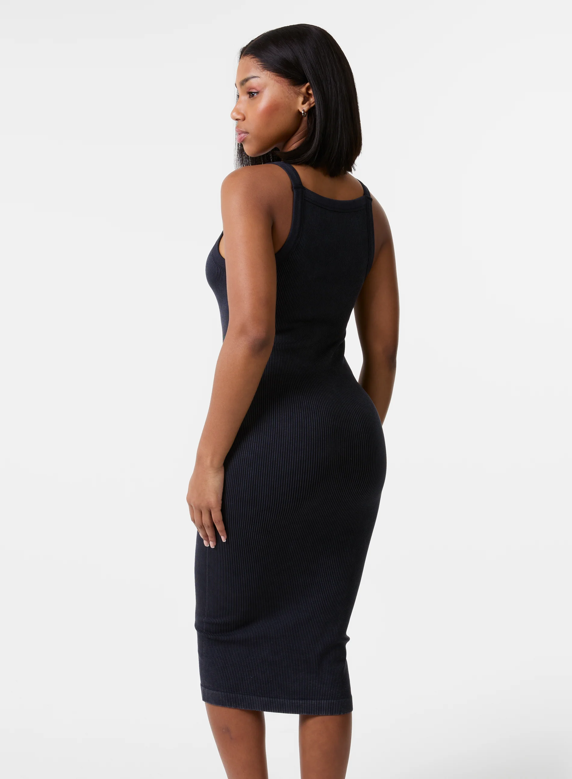 Washed Ribbed Racer Dress - Image 4
