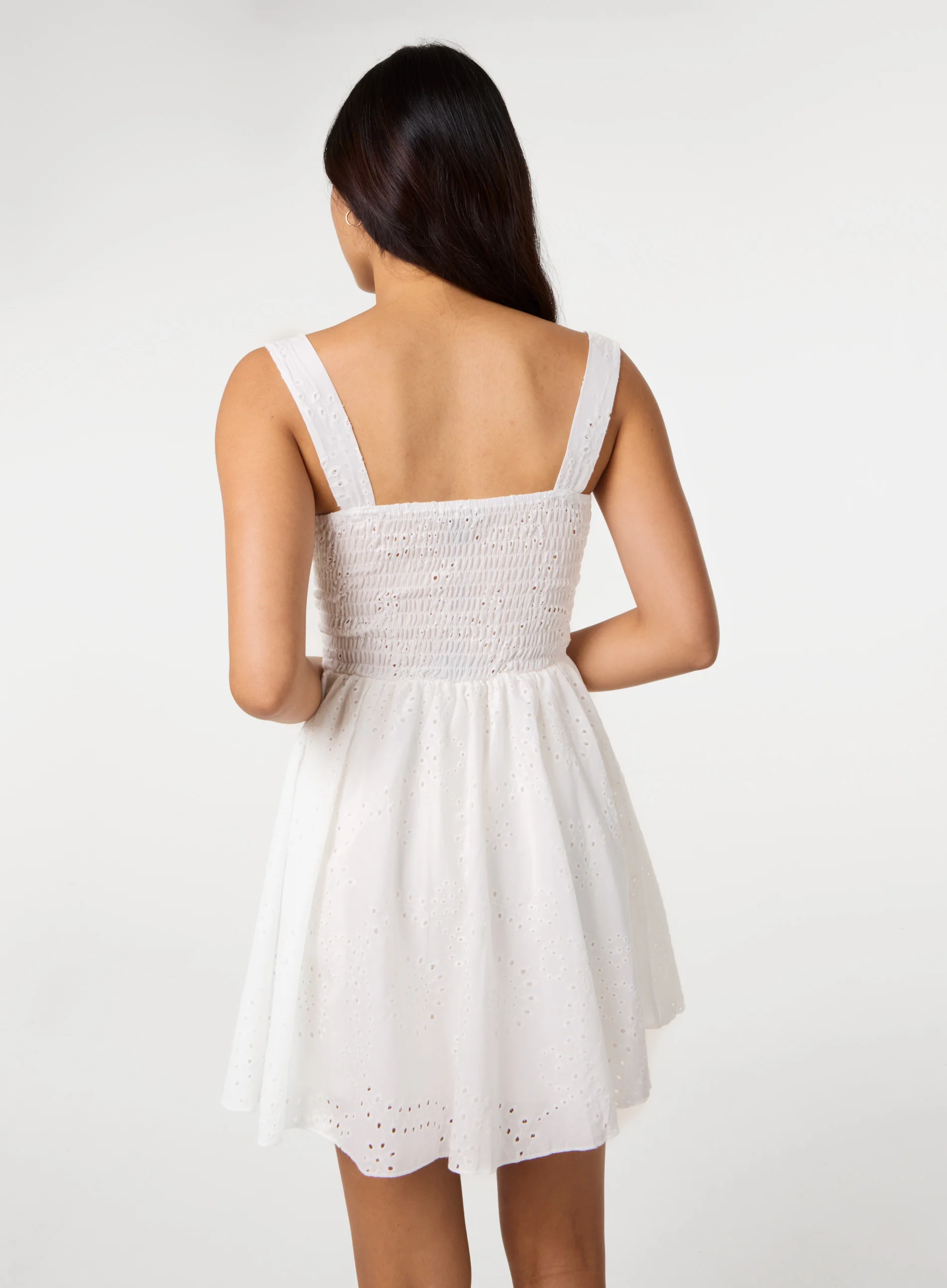 Broderie Skater Dress - Image 6