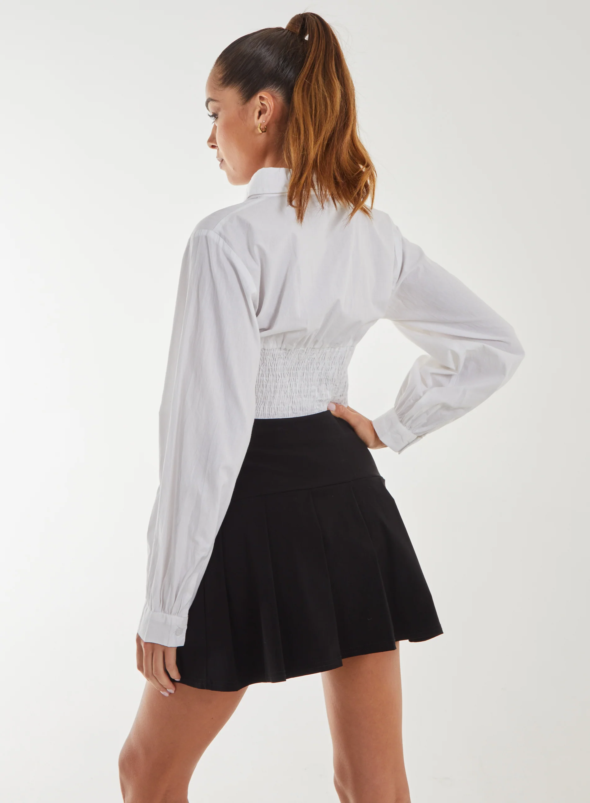 Corset Cropped Shirt - Image 4
