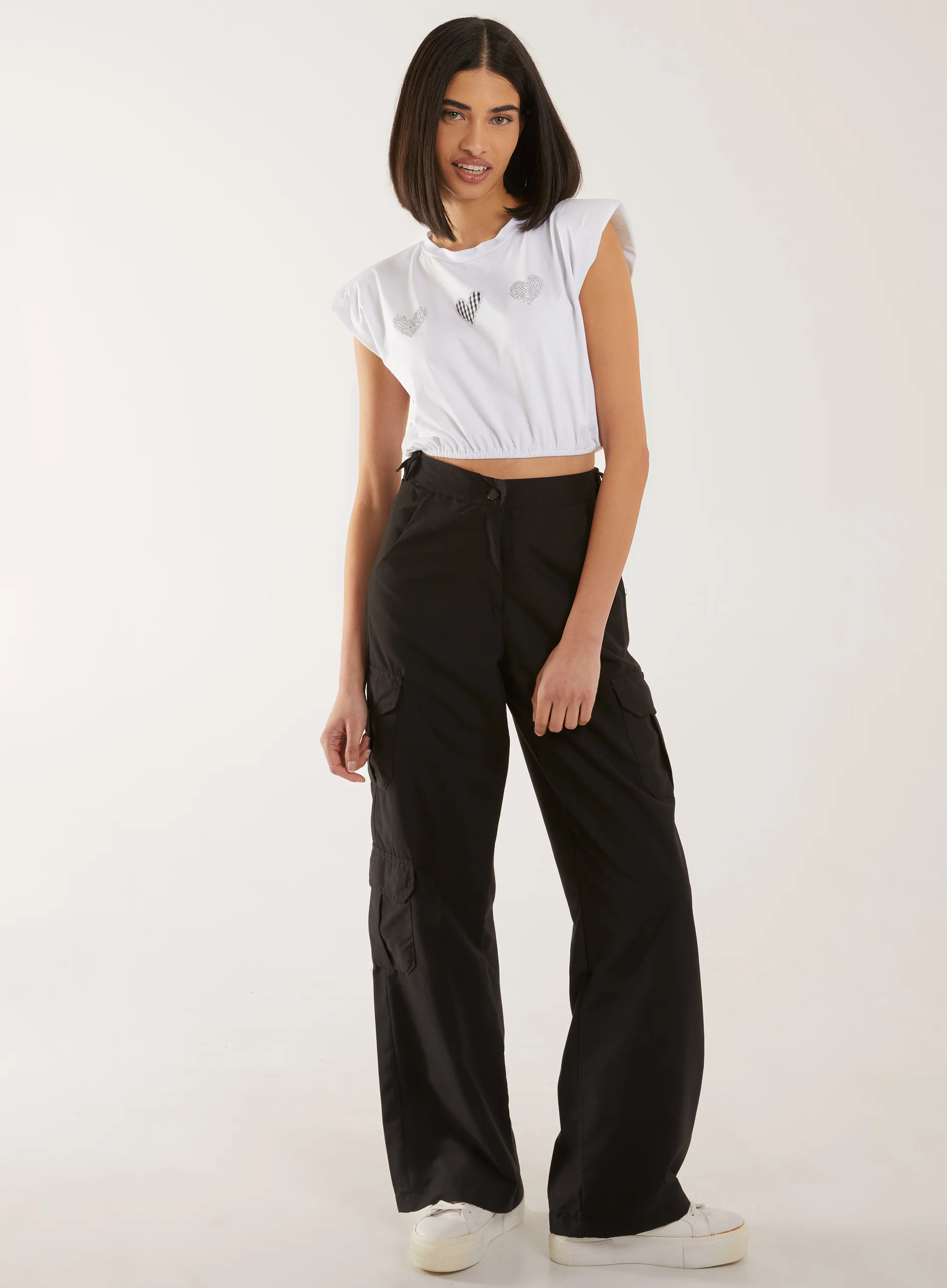 Glitter Heart Crop Top - Image 2