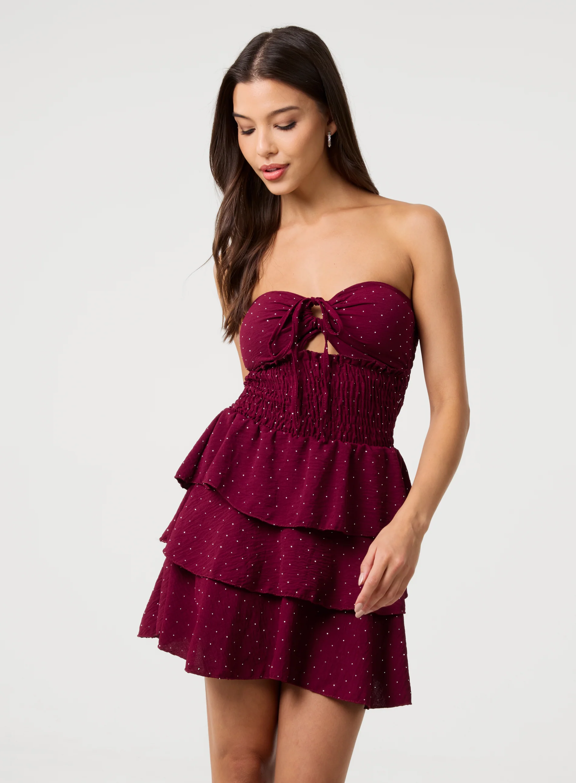 Diamante RaRa Skirt Dress - Image 3