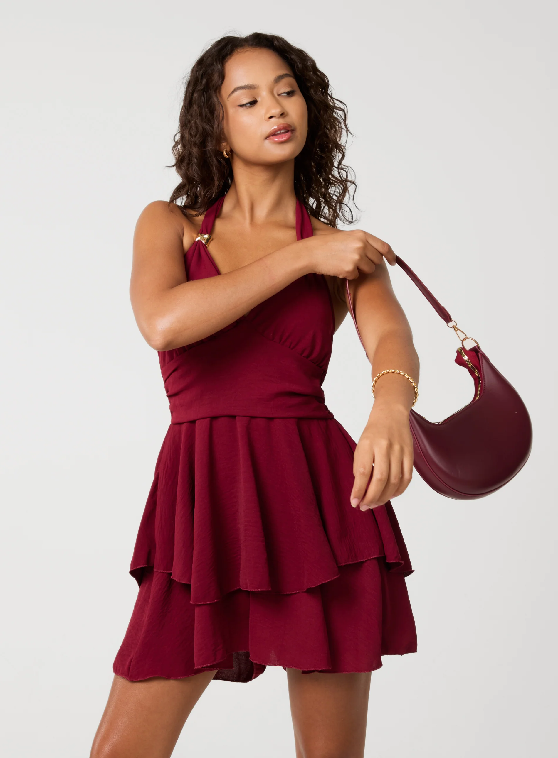 Halter Neck Dress With Shorts
