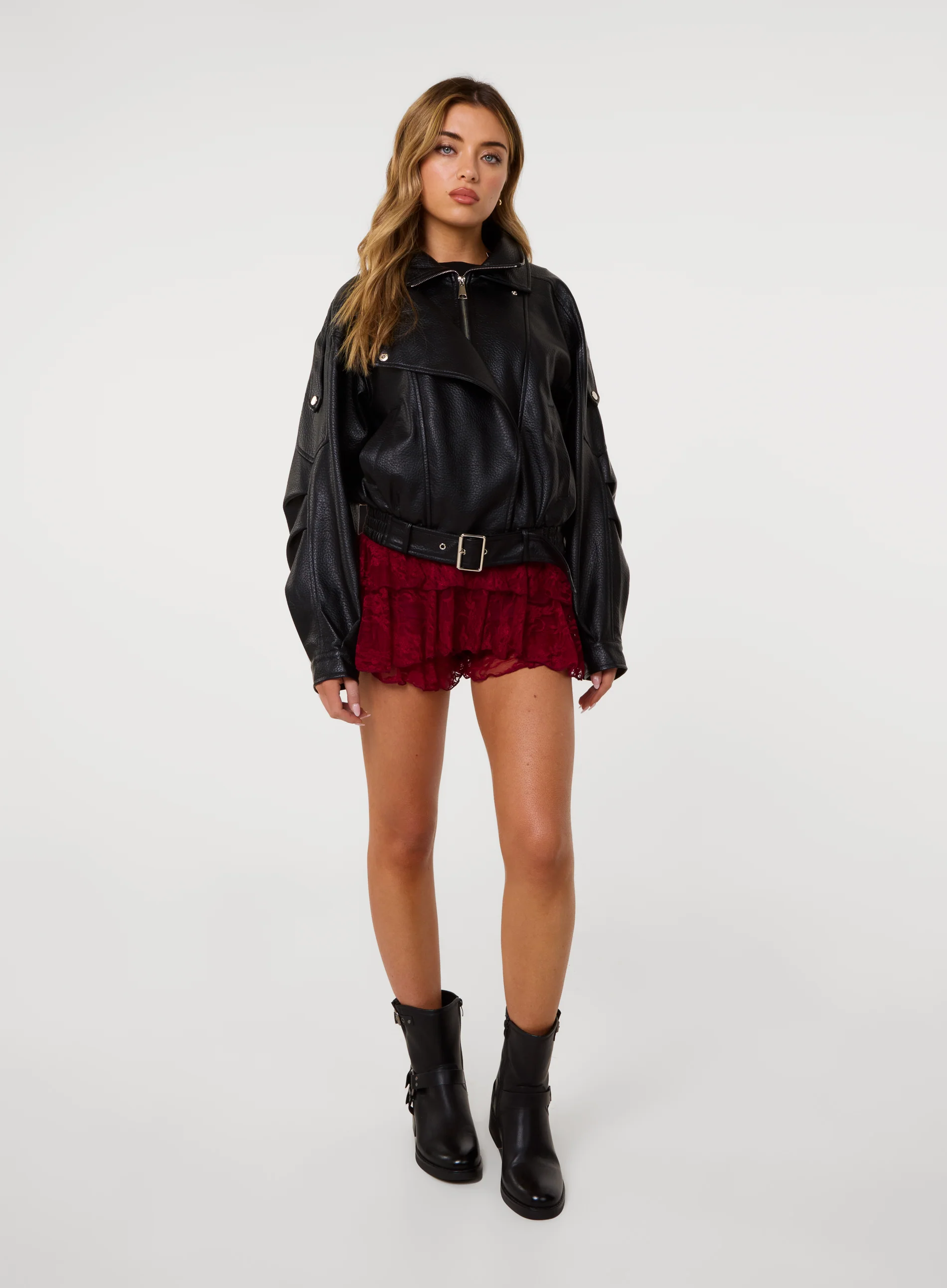 Lace Ruffle Micro Shorts - Image 3