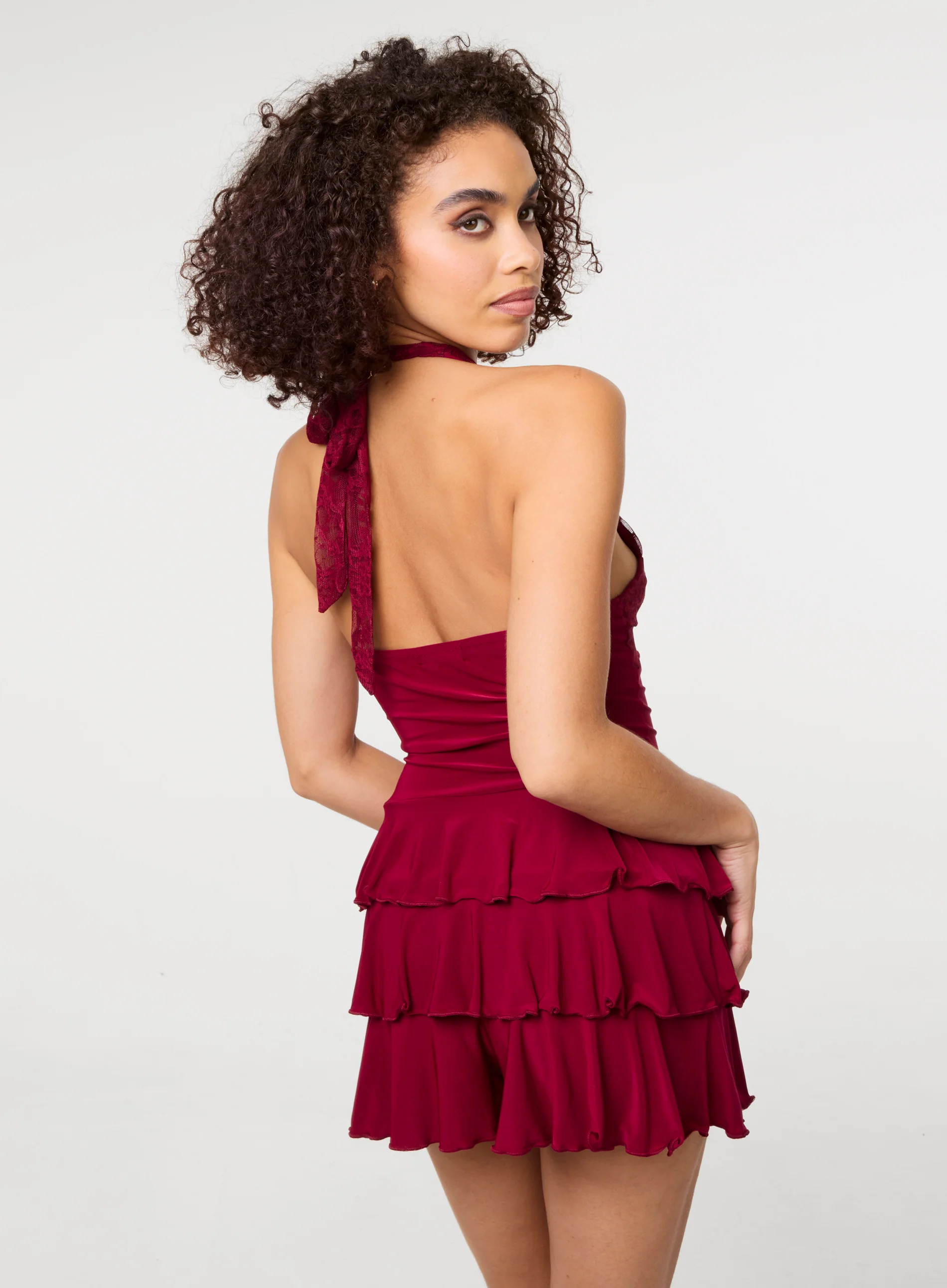 Lace Ruffle Playsuit - Image 4