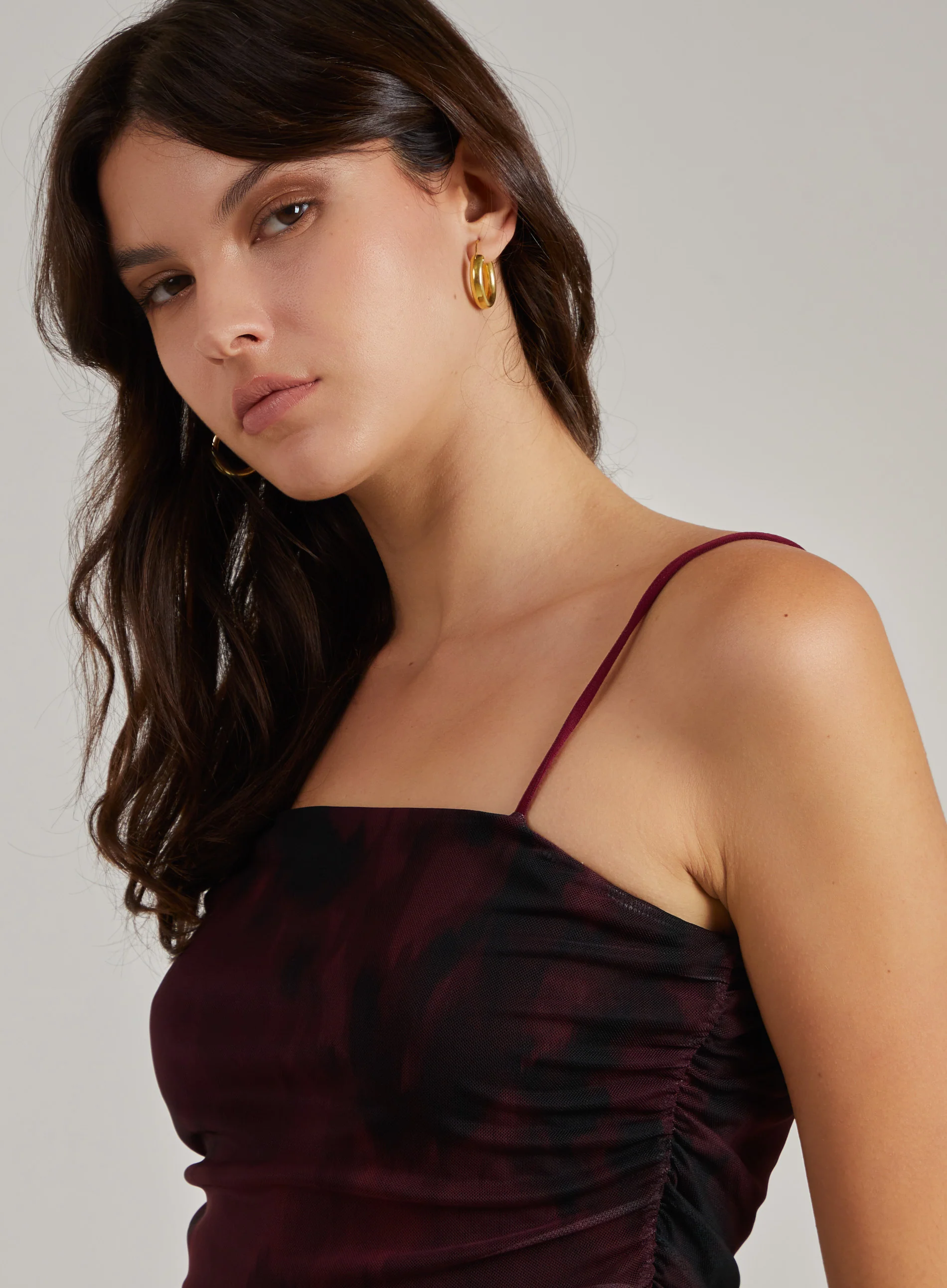 Smudge Print Strappy Dress - Image 3