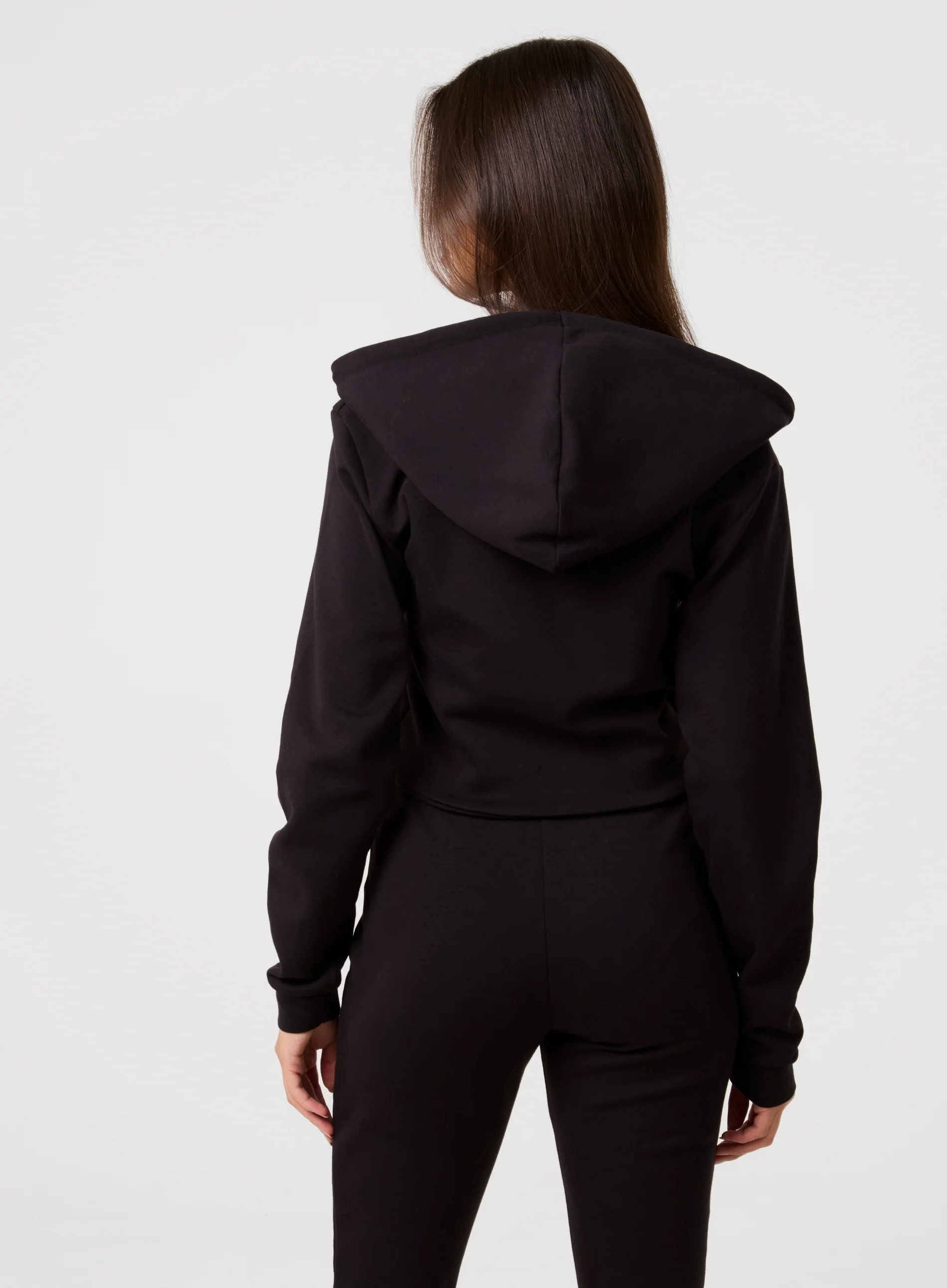 Zip Up Cropped Hoodie - Image 4